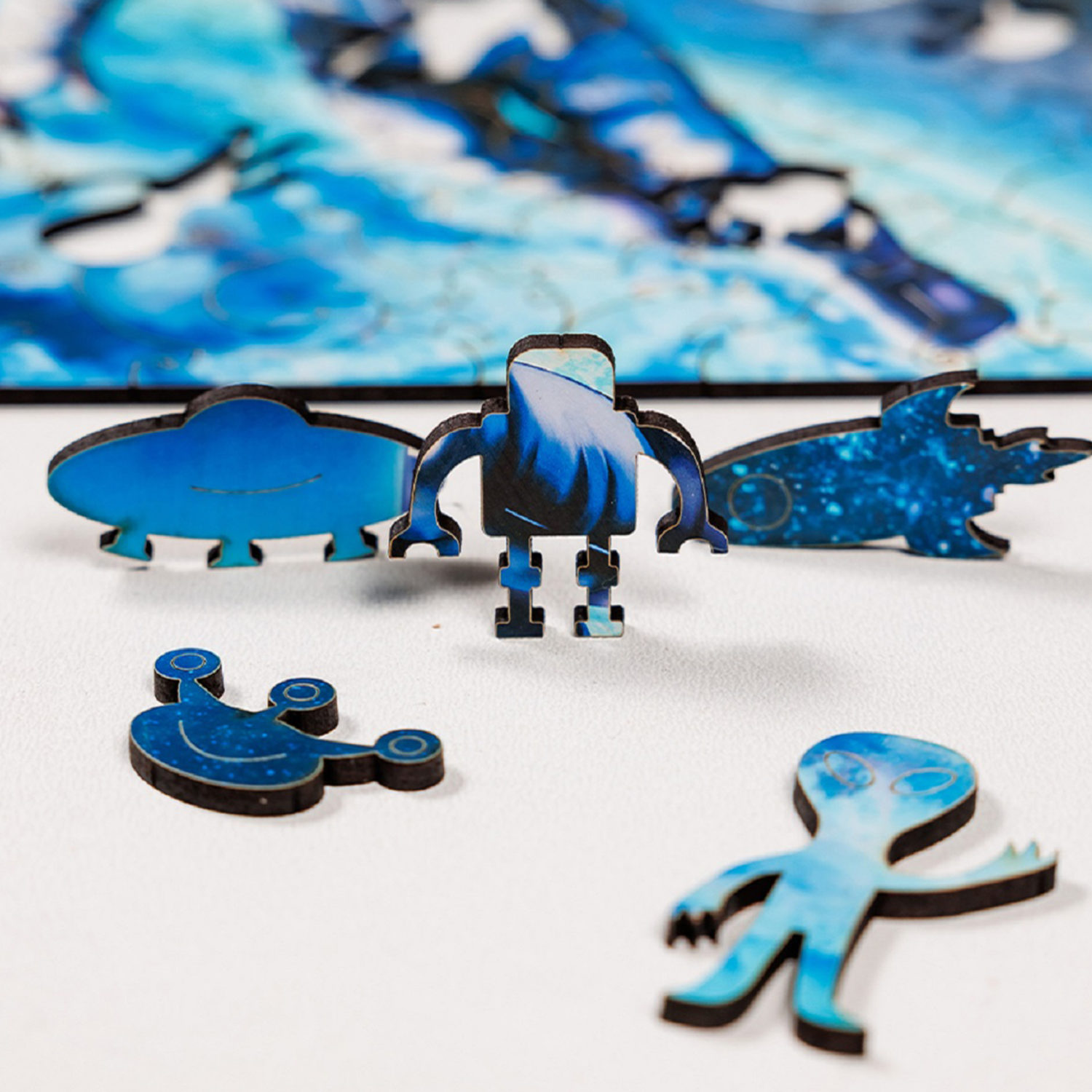 Деревянные пазлы Collection Space Космонавт, 130 деталей, 20х29 см, 8+