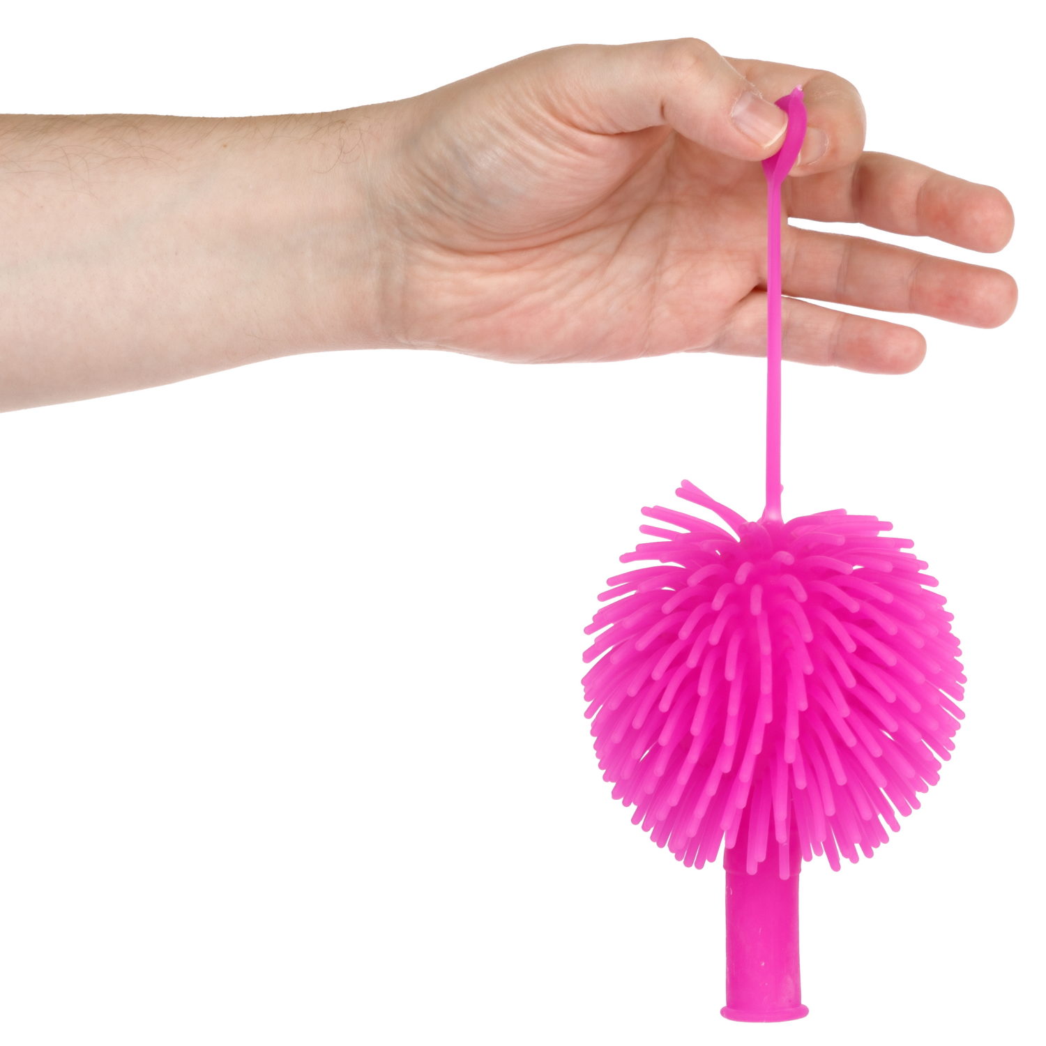 Игрушка ДУТИКИ 1TOY Ёжик йо-йо, максимальный размер 20 см, фиолетовый