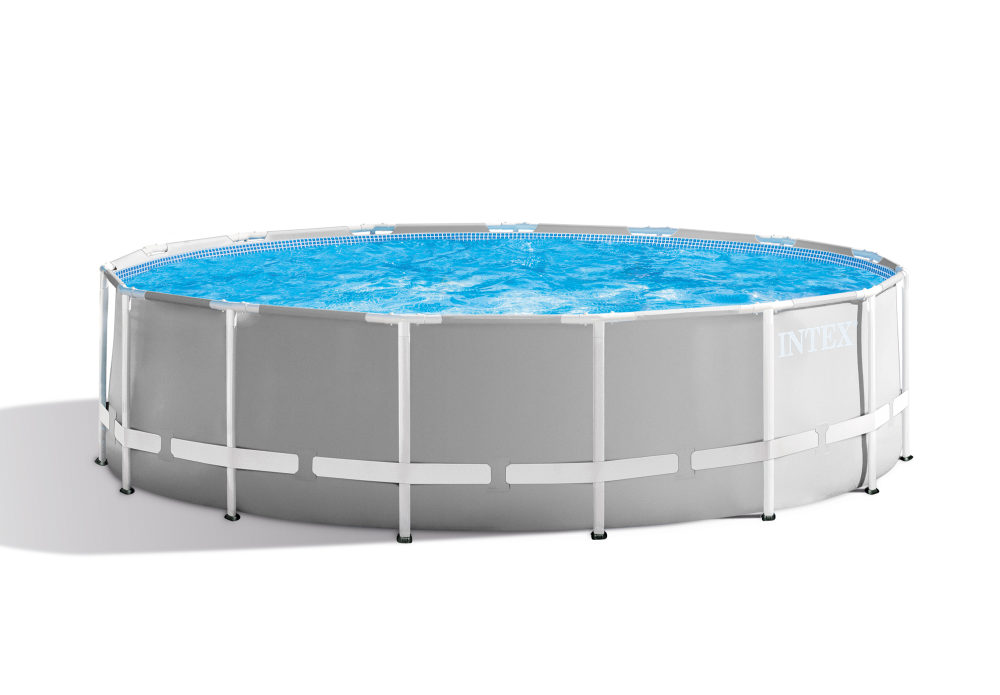 басс.каркас.круг.457х122см+лестница+настил+тент+фильтр-насос 220в. от 6лет