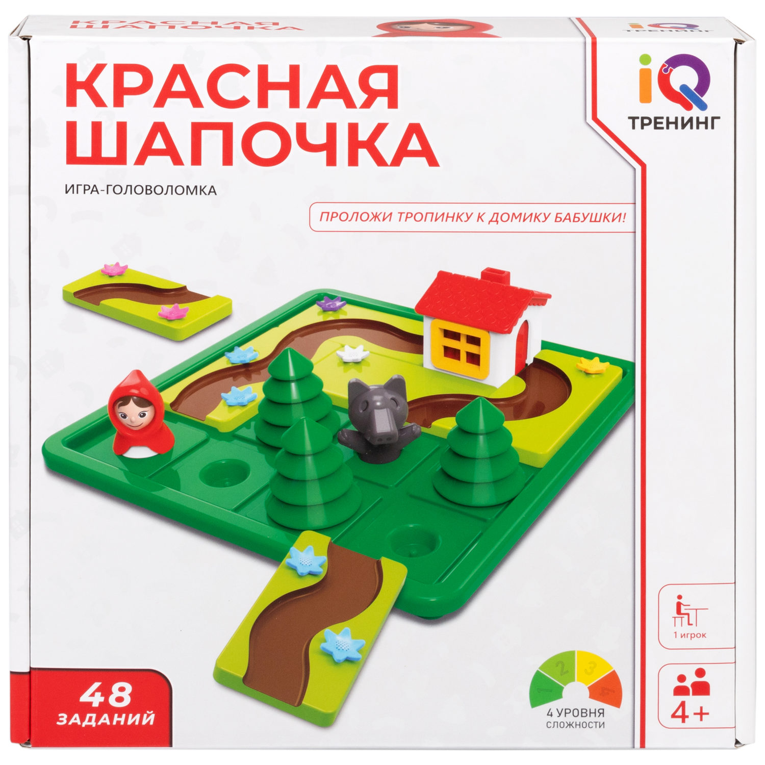 Настольная логическая игра 1TOY IQ ТРЕНИНГ «Красная шапочка»