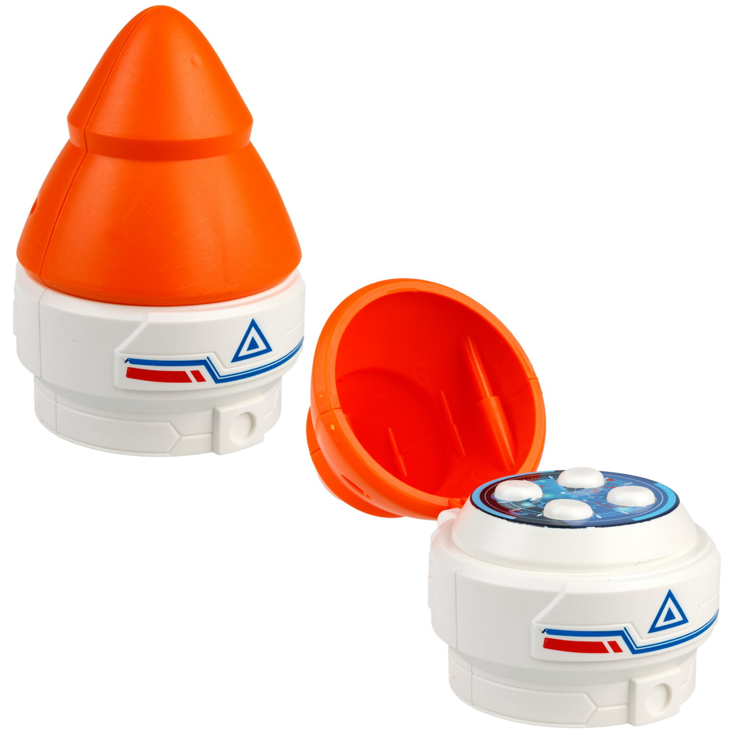 Игровой набор интерактивный 1TOY Space Team II 2-в-1: космический корабль ракета, фигурки космонавта, инопланетянина, звуковые эффекты