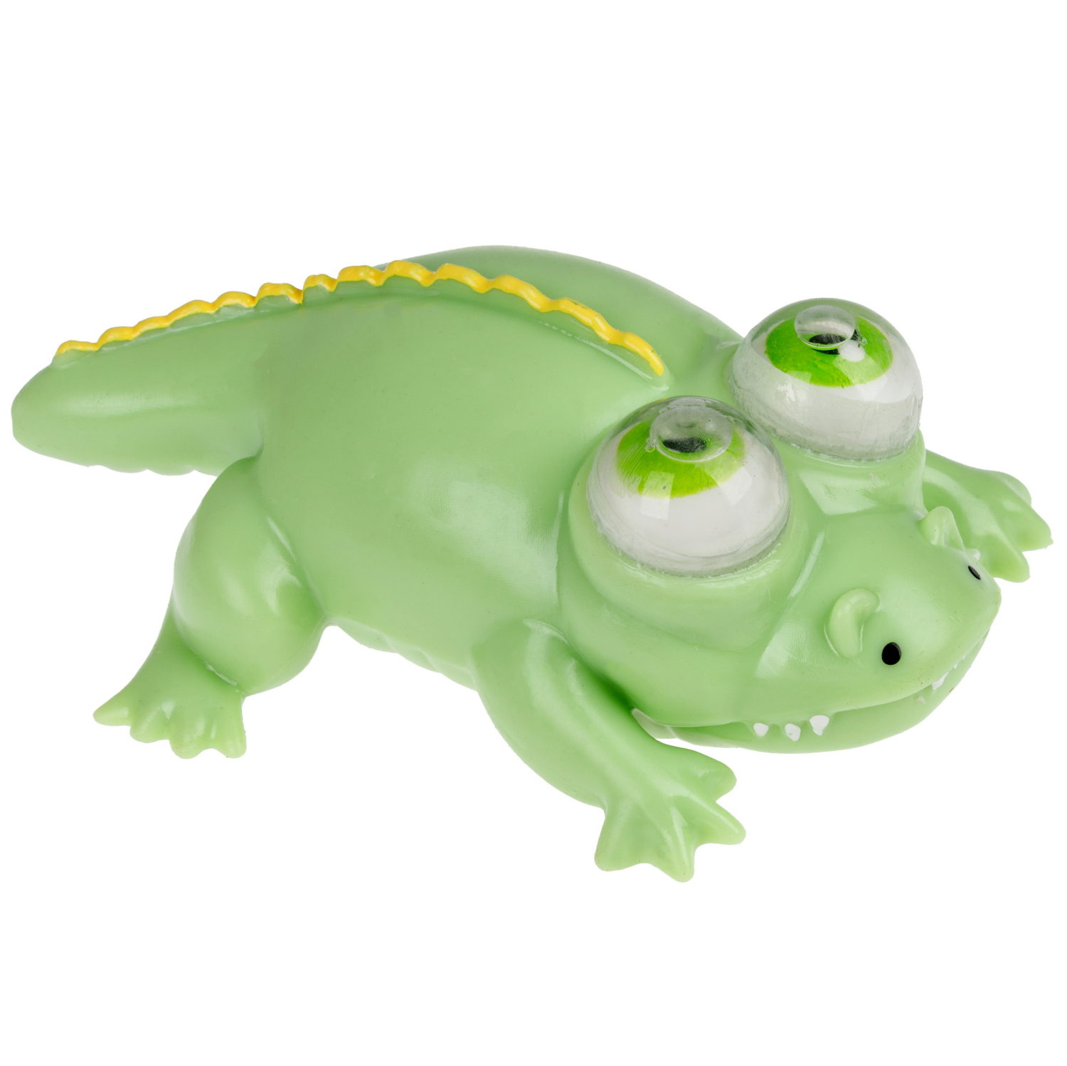 Антистресс-игрушка 1TOY Крутой замес крокодил пучеглаз, 15х11х7см