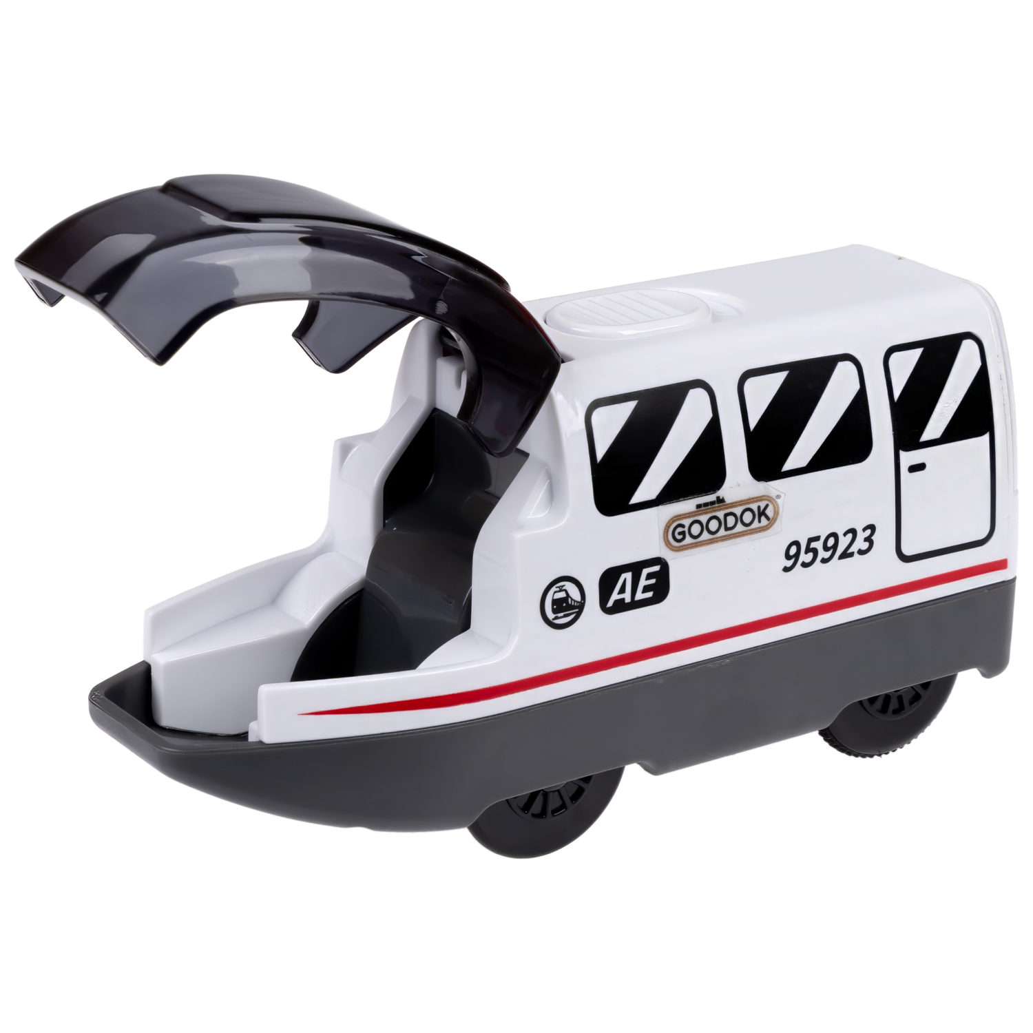 Деревянная железная дорога 1TOY GOODOK с электропоездом, 39 элементов