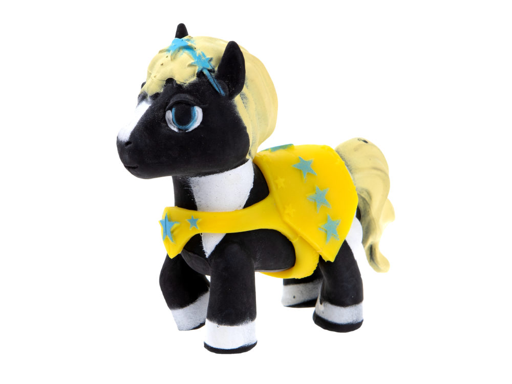 1TOY Пони на фасоне Ночка, пони тянущиеся в костюмчиках 10см,  пакет с окном, 12 шт в д/б