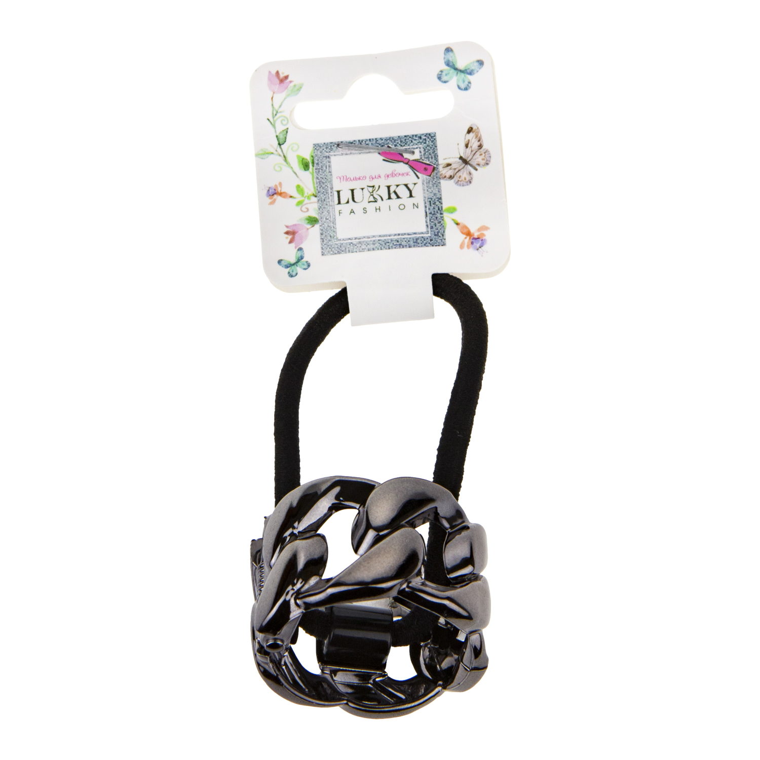 Резинка для волос Lukky Fashion с зажимом цепочка