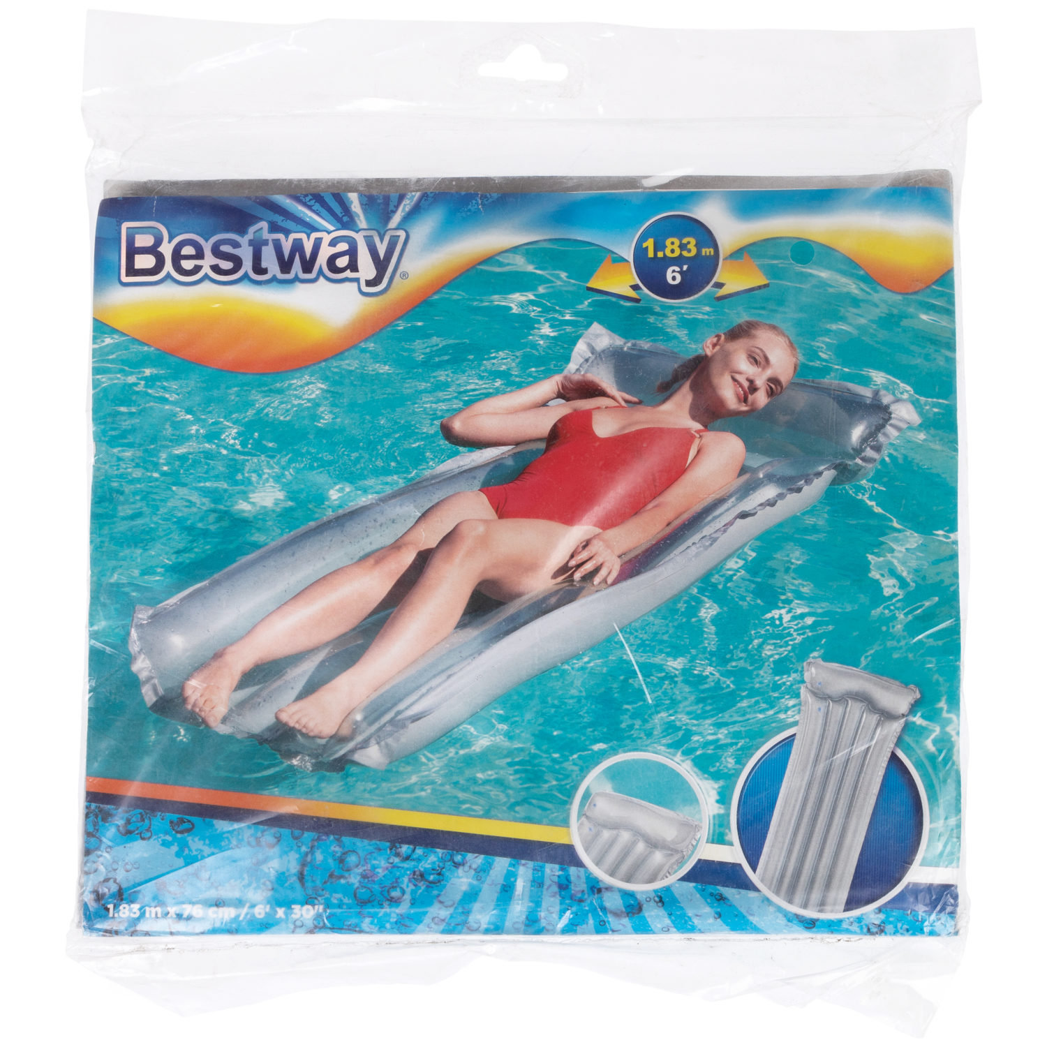 Надувной матрас для плавания Bestway 183 х 76 см, цвета микс