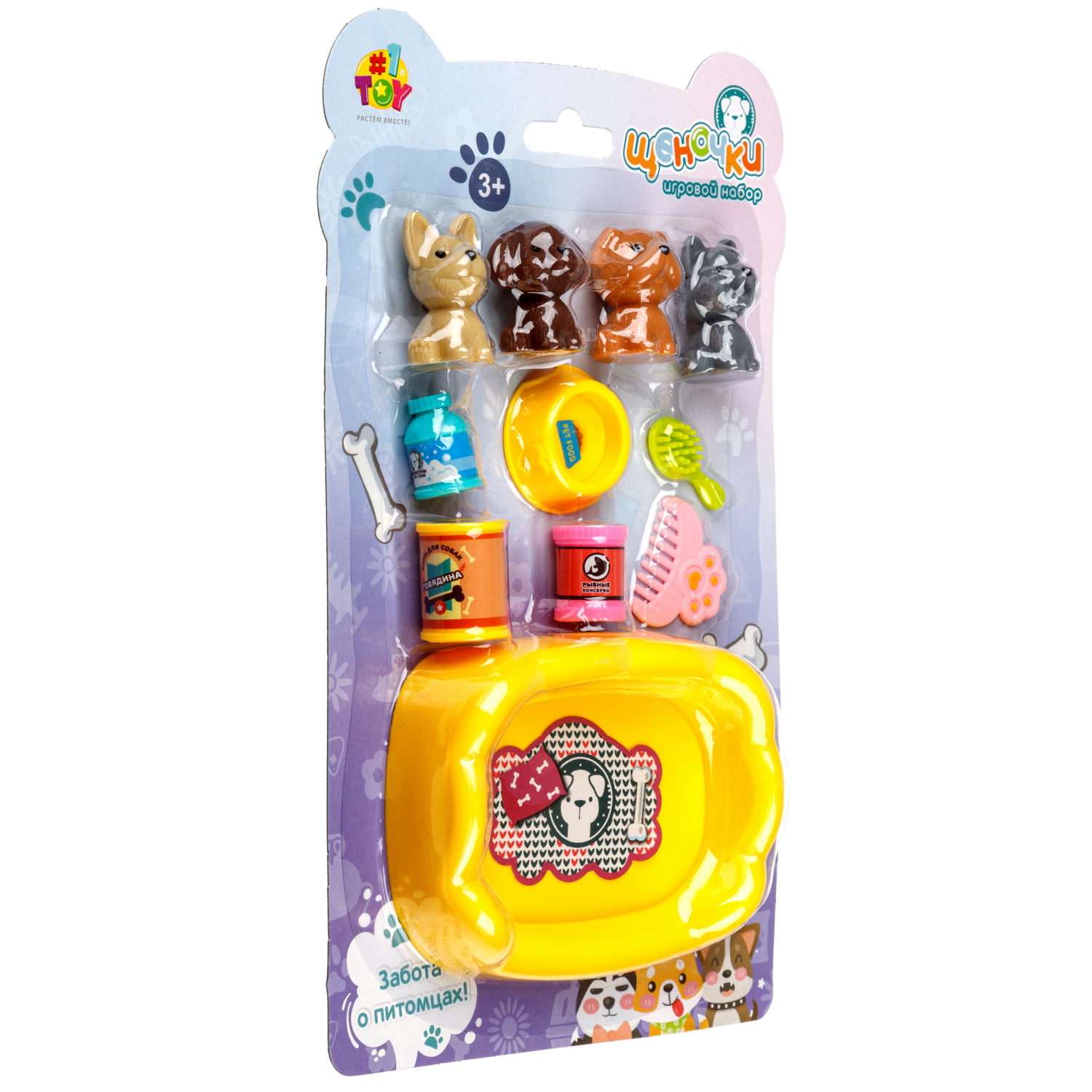 Игровой набор 1TOY "Щеночки", в ассортименте