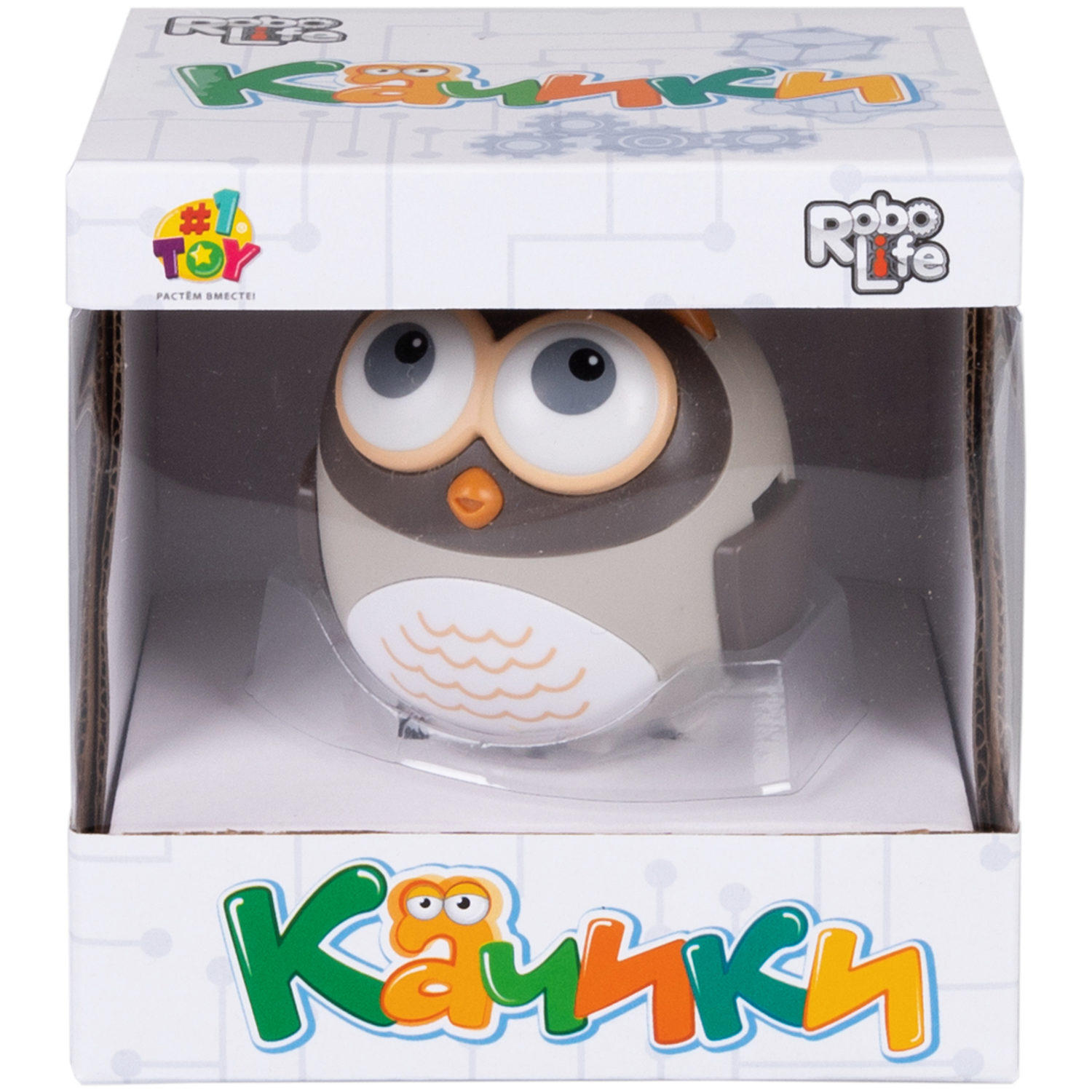 1toy Robolife Качики "Филин на чилле" на батарейках,, 6,5*9,5*7,5 см