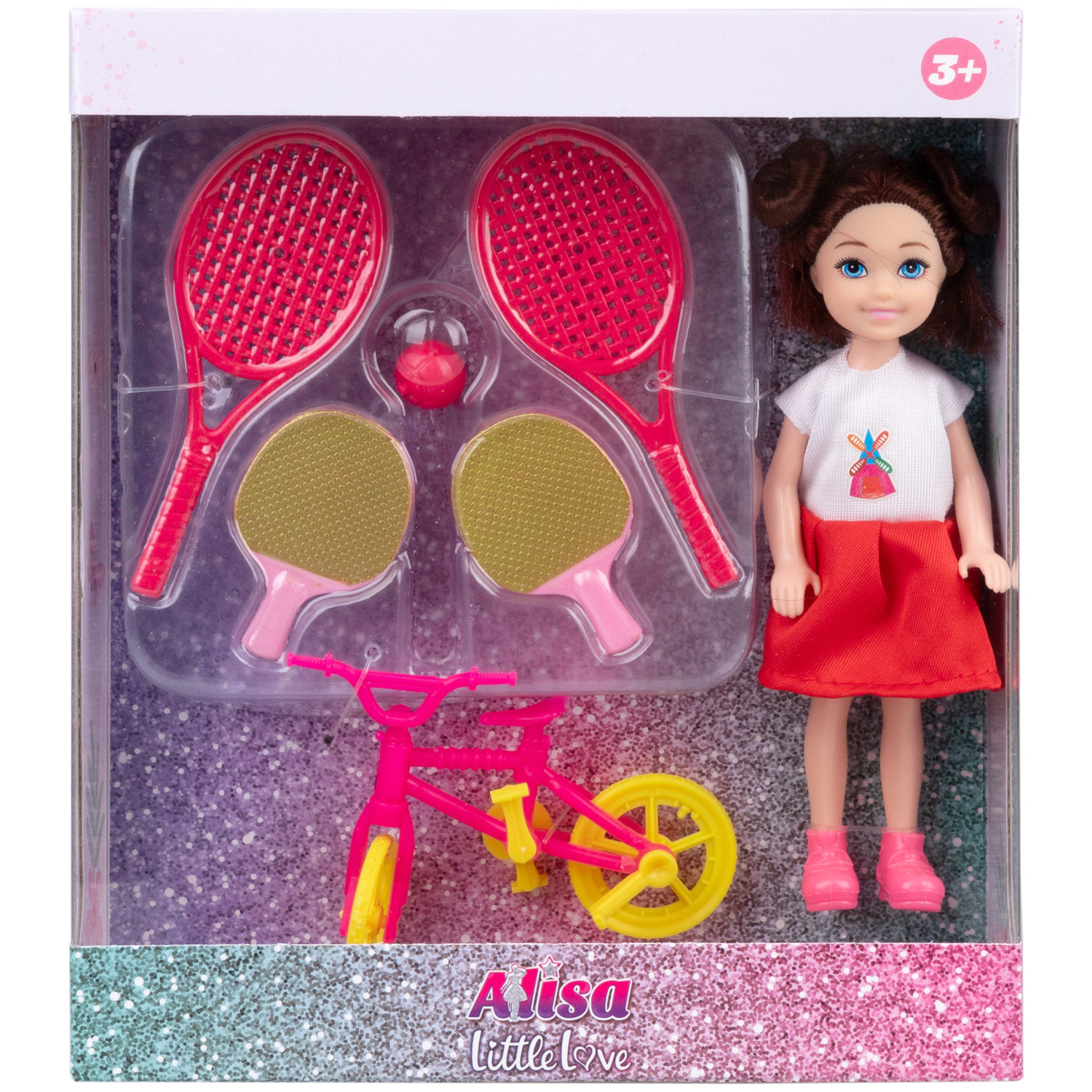 Кукла 1TOY ALISA LITTLE LOVE, 14,4 см, игровой набор