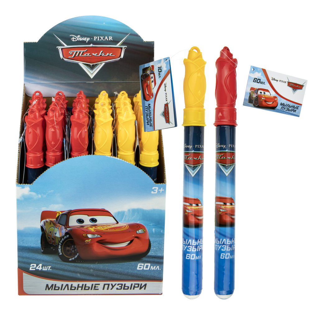 Мыльные пузыри 1TOY "Тачки" (60мл.)