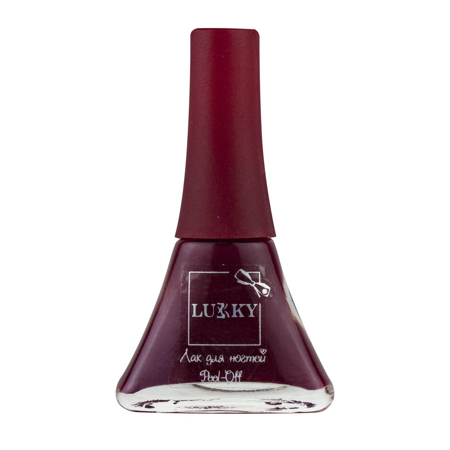 Лак для ногтей детский для девочек на водной основе LUKKY, плёнка, тёмно-вишнёвый