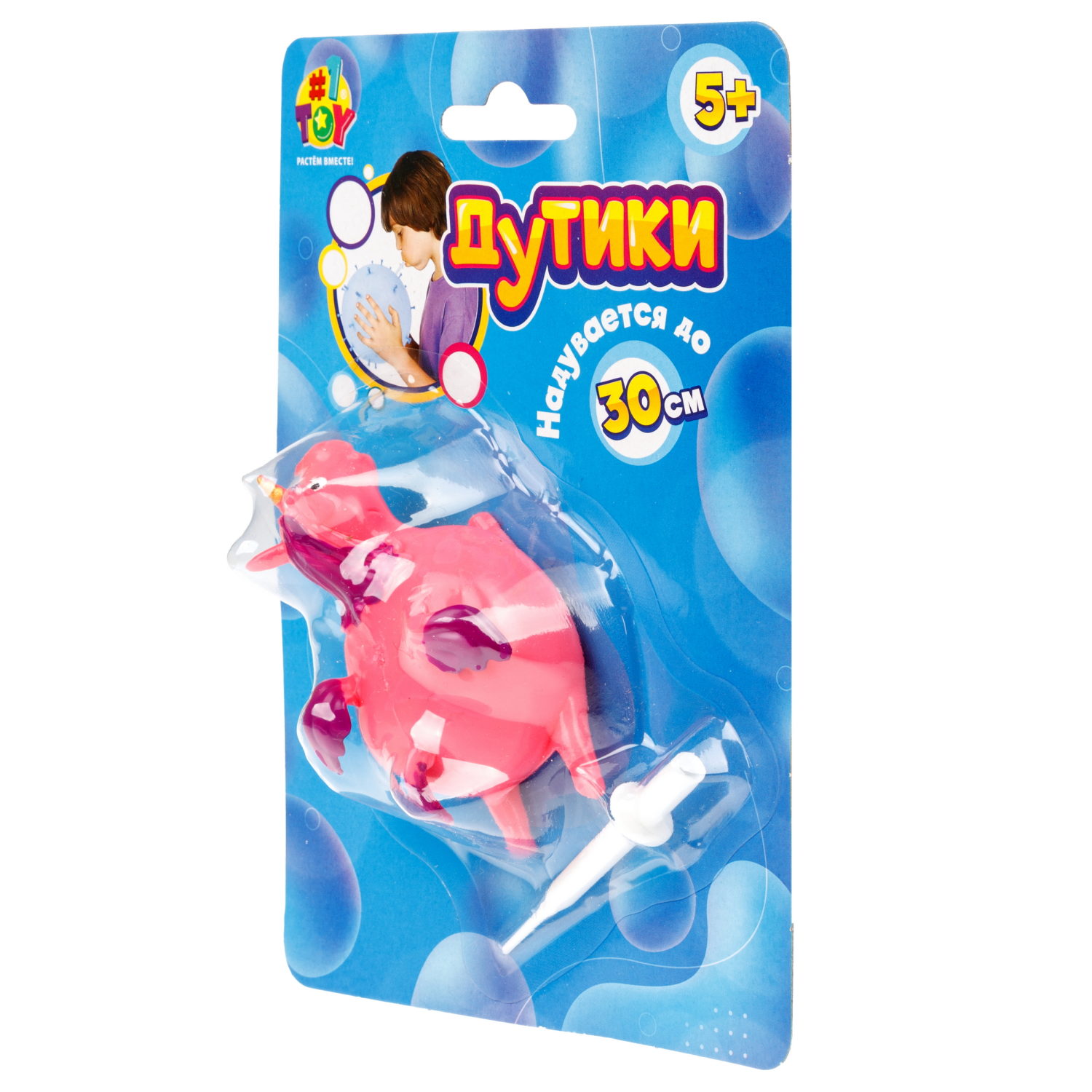 Игрушка ДУТИКИ 1TOY Единорог, максимальный размер 30 см, 3 вида в ассортименте