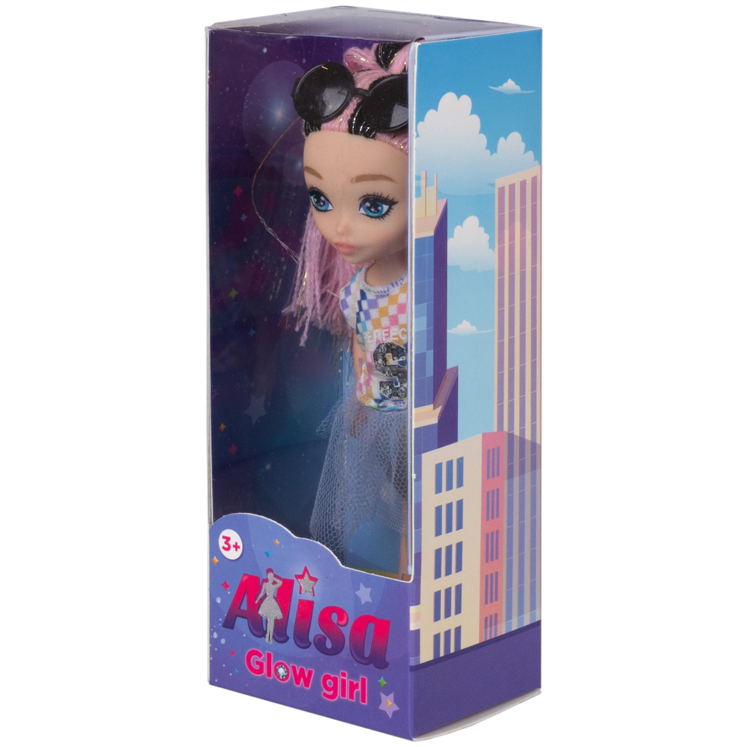 Кукла 1TOY ALISA GLOW GIRL, с яркими волосами, 15 см