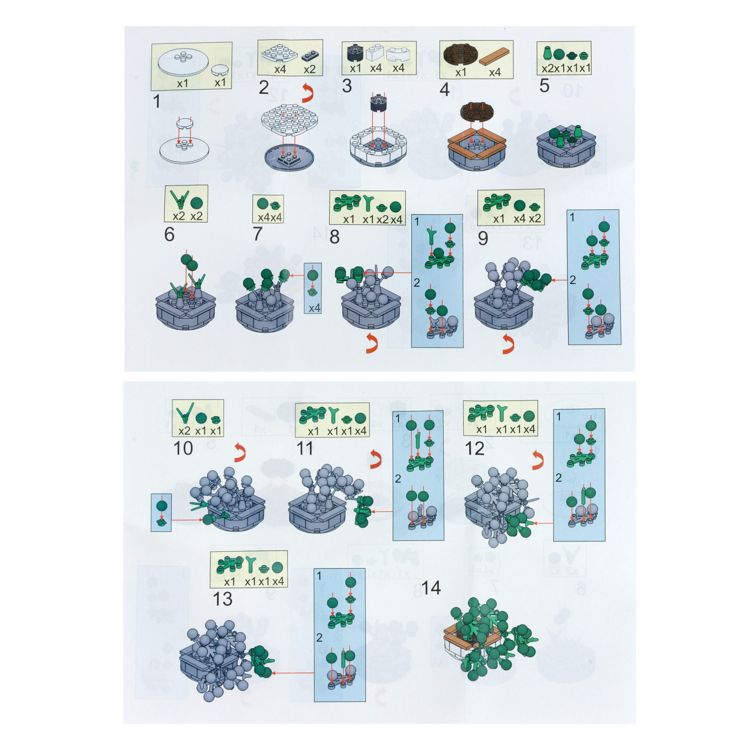 1TOY конструктор Blockformers "Цветы пустыни", 12 видов в ассортименте