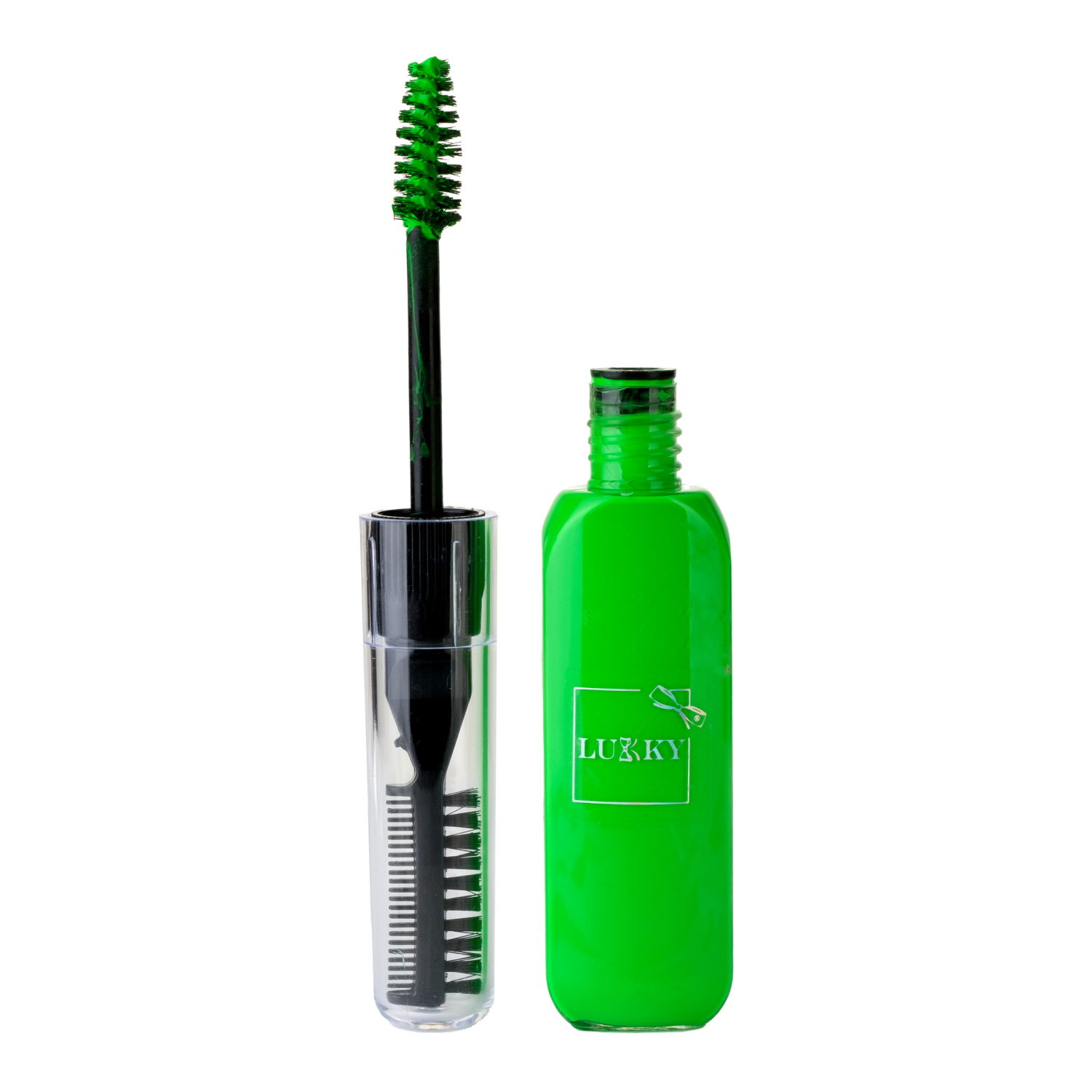 Тушь для волос детская Lukky УльтраФиолет, неоновая зелёная, светится в темноте, 15 мл