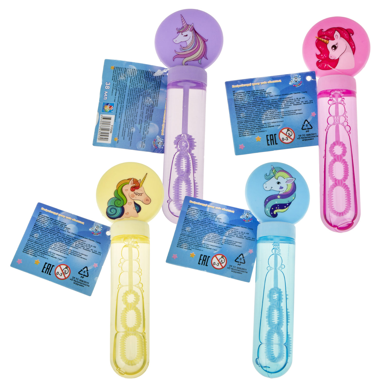 Мыльные пузыри 1TOY "Мы-Шарики!" "Единорог" (38 мл.)