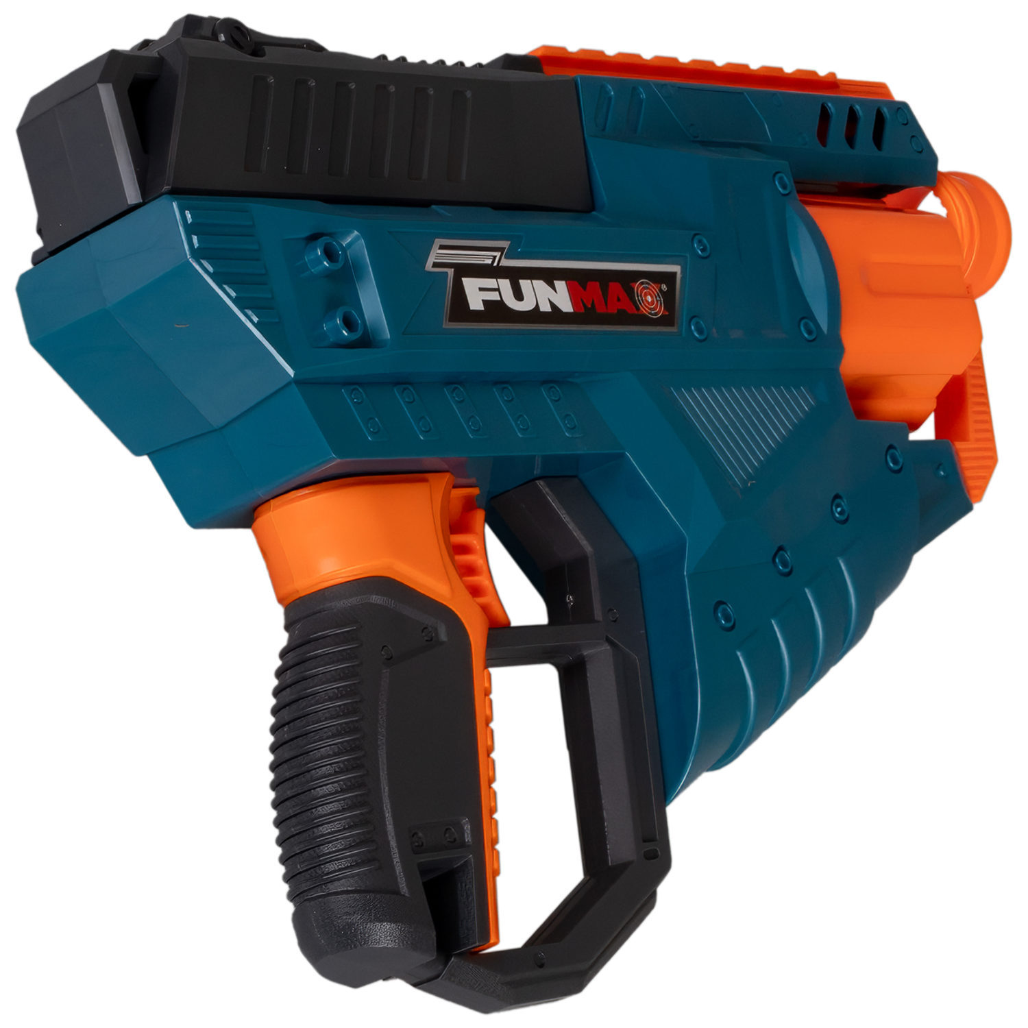 1toy Funmax "M21" бластер механический, барабан на 6 выстрелов, в комплекте 12 EVA снарядов