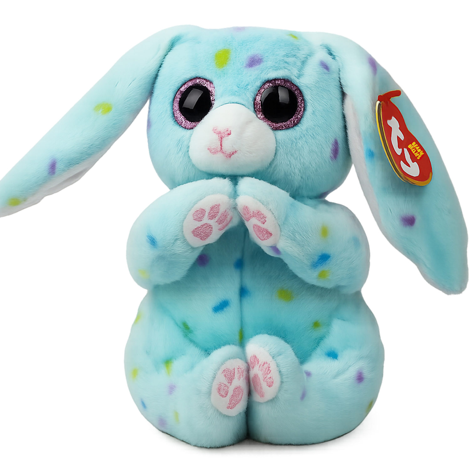 Мягкая игрушка TY Beanie Bellies синий Кролик Skippy,15 см