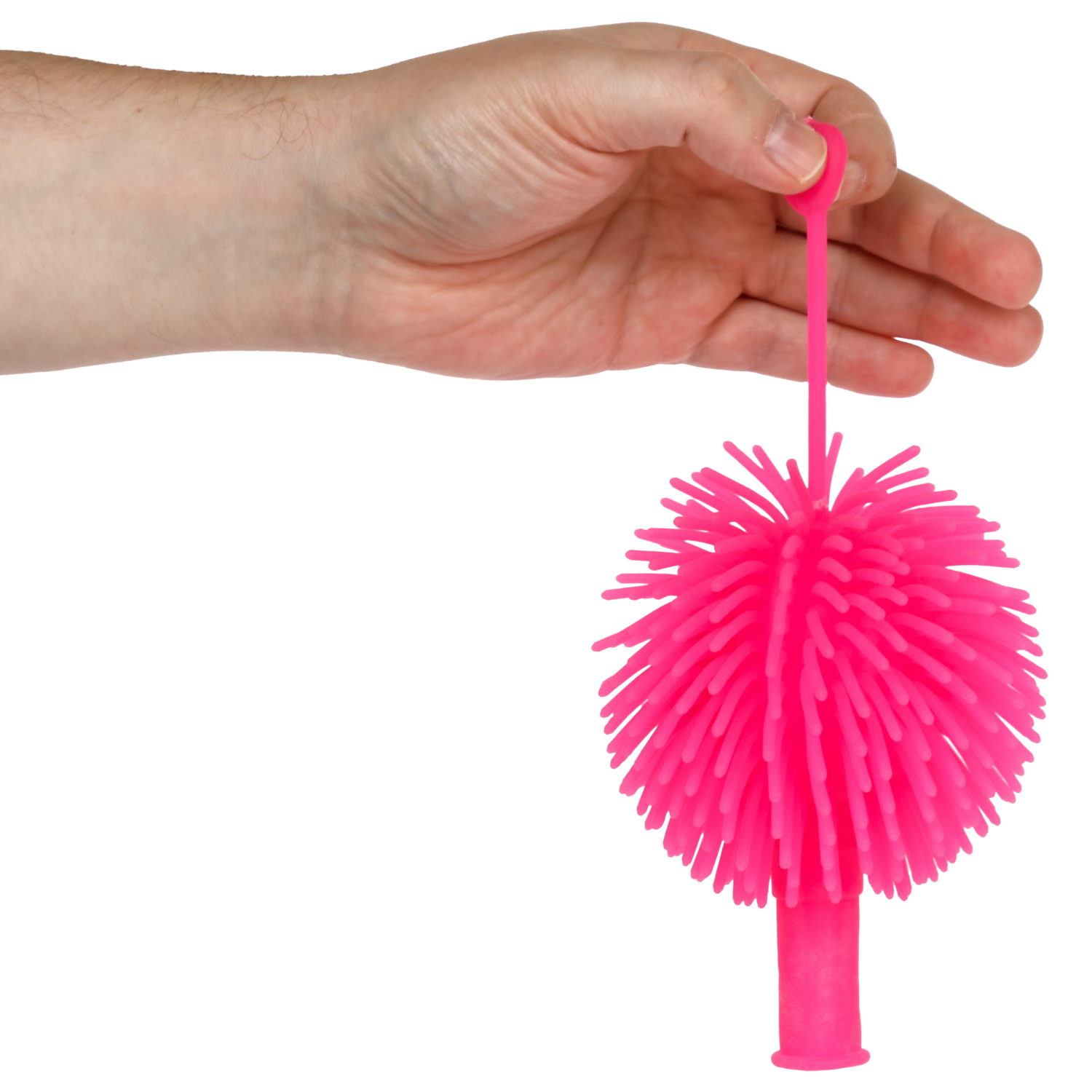 Игрушка ДУТИКИ 1TOY Ёжик йо-йо, максимальный размер 20 см, розовый