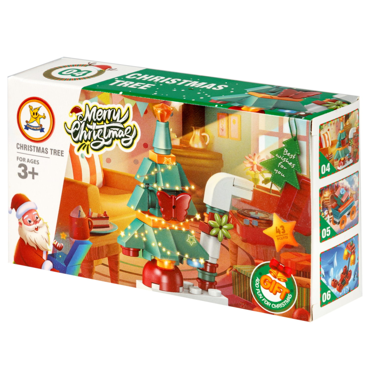 Конструктор 1TOY Blockformers "Рождество" 12 видов,  от 22 до 46 деталей