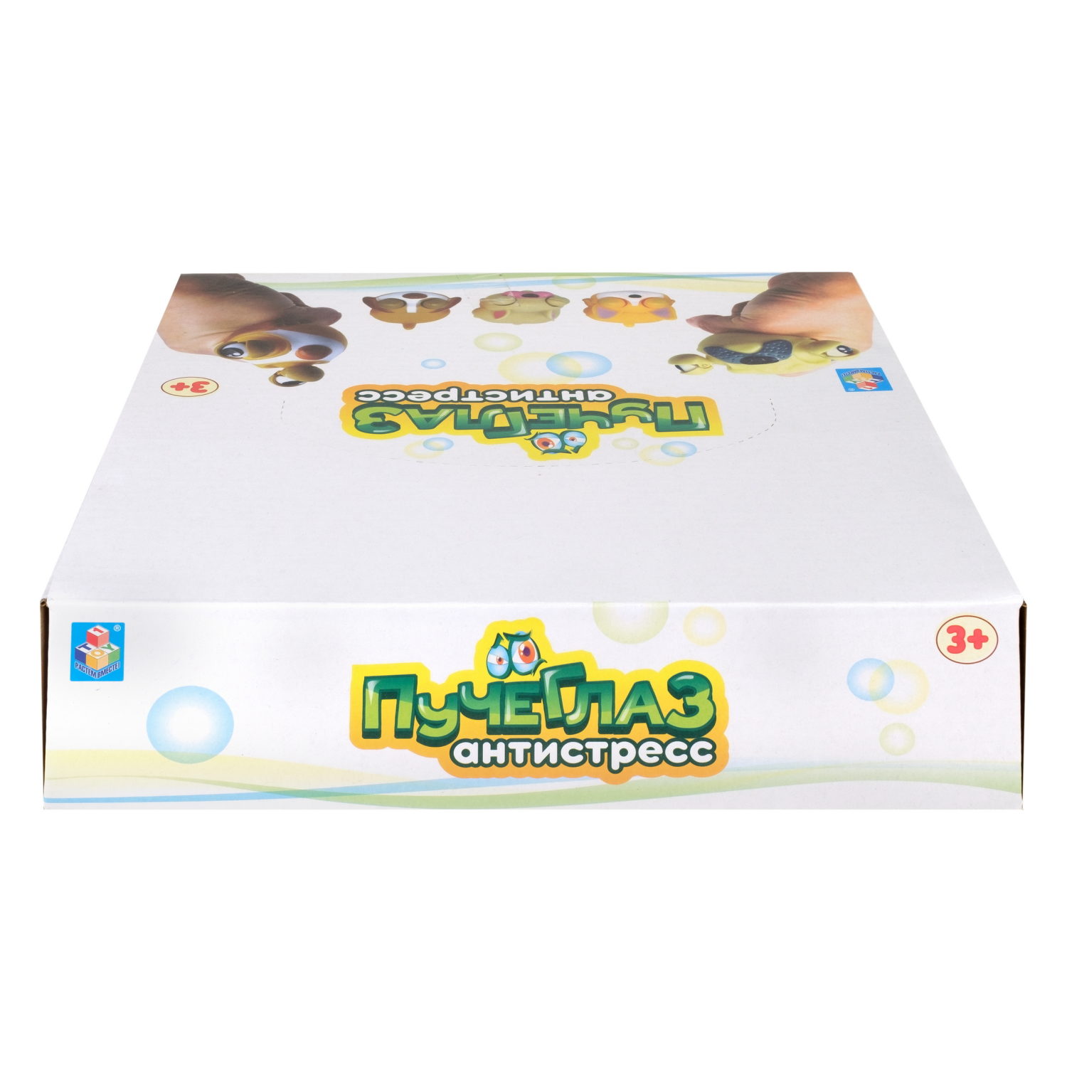 1toy Пучеглаз-антистресс "Собаки мини" 6,3х8x4,6 см, 4 вида в асс., 12 шт. в д/б