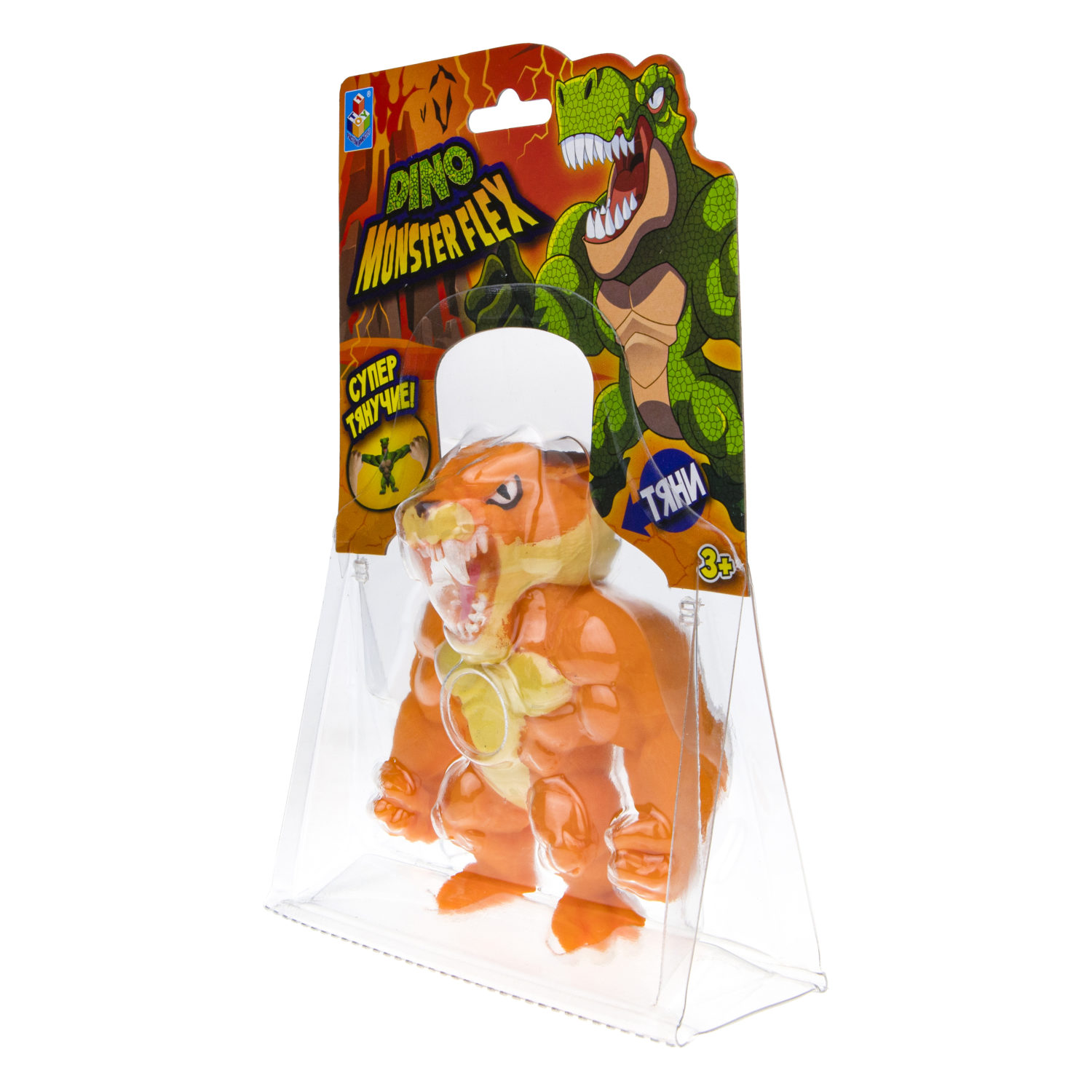 1TOY MONSTER FLEX DINO, тянущиеся фигурки 14см, 14 видов в ассортименте