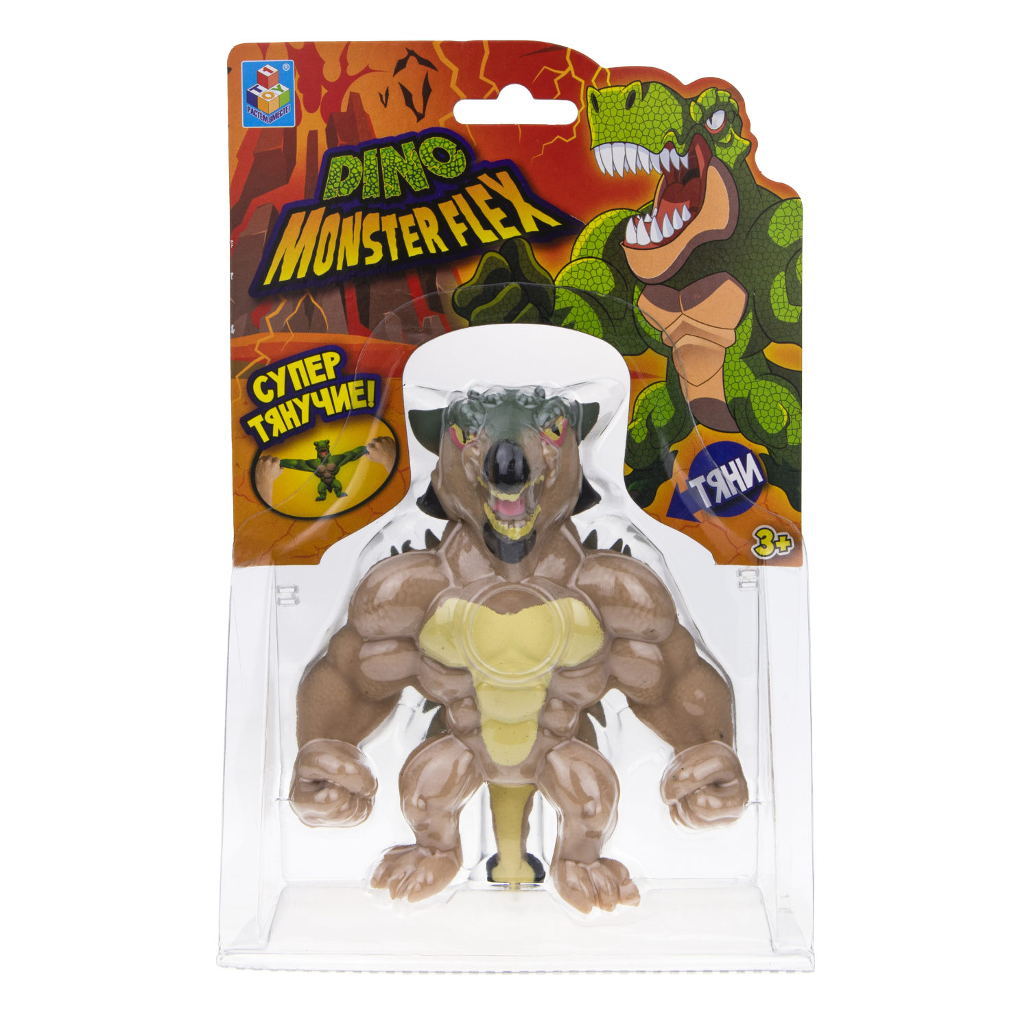 1TOY MONSTER FLEX DINO, тянущиеся фигурки 14см, 14 видов в ассортименте