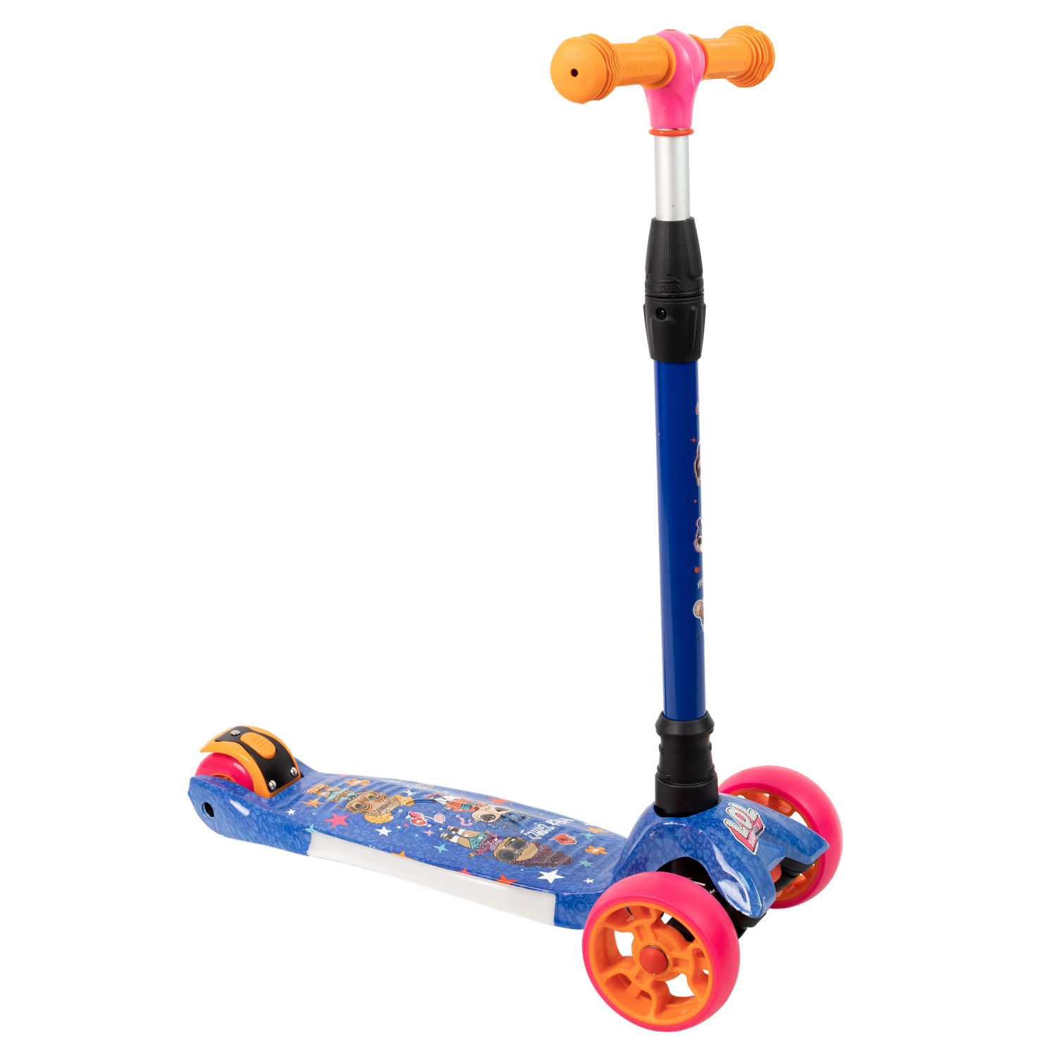 Кикборд "LOL",  светящиеся колёса.