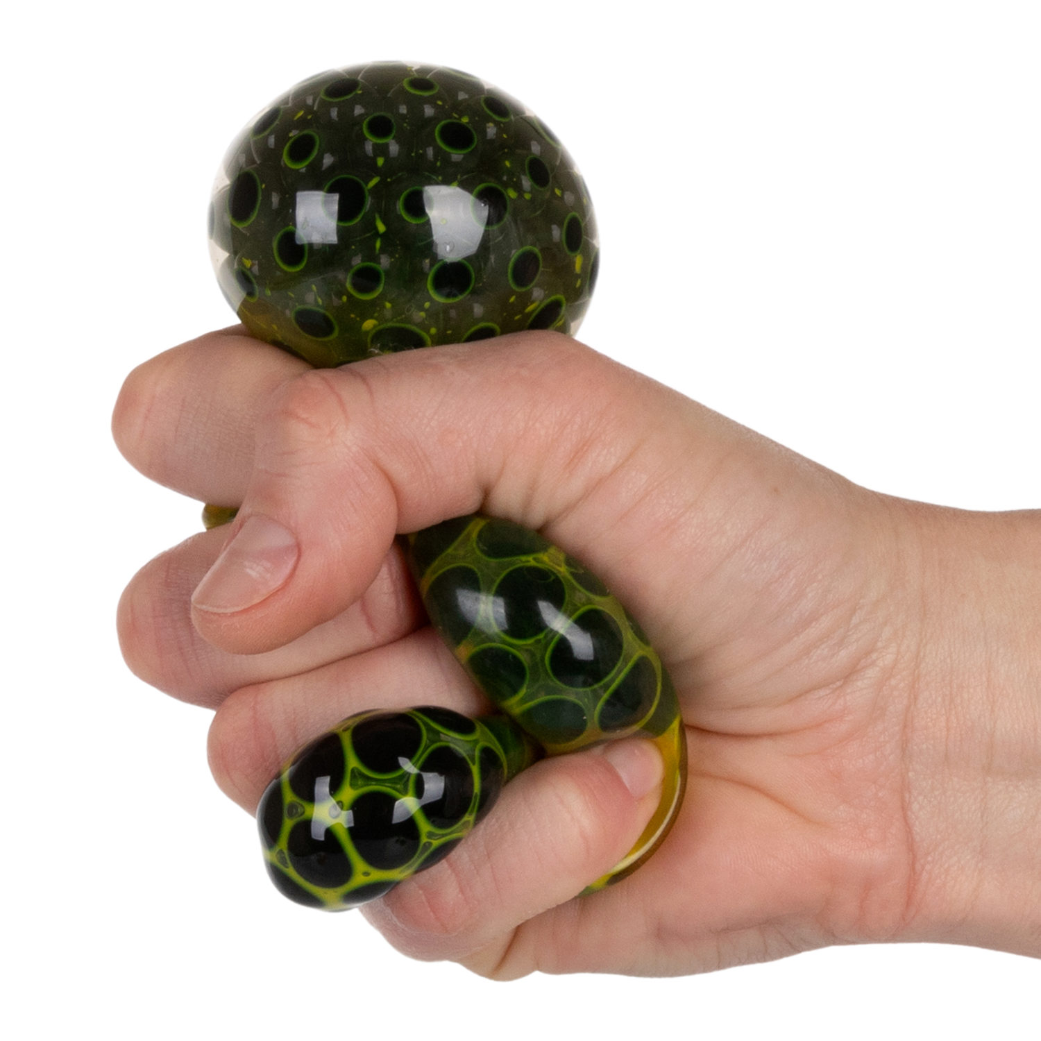 Антистресс с шариками внутри 1TOY Крутой замес Паучий глаз, 4 цвета в ассортименте, 6 см