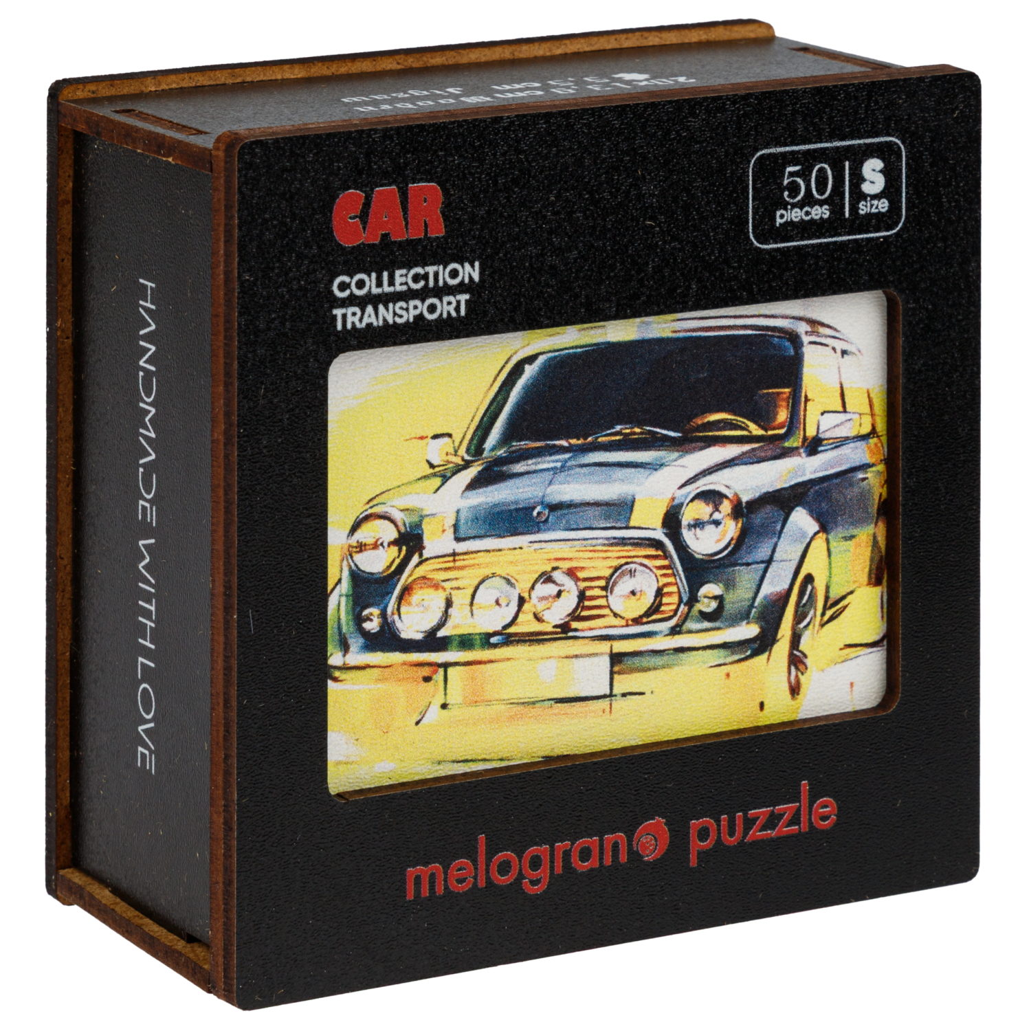 Деревянные пазлы CollectionTransport Мини автомобиль, 50 деталей, 20х13,9 см