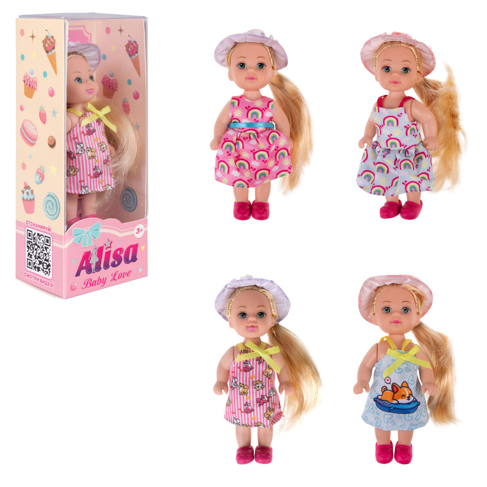 Кукла 1TOY BABY LOVE, летней одежде, 12 см