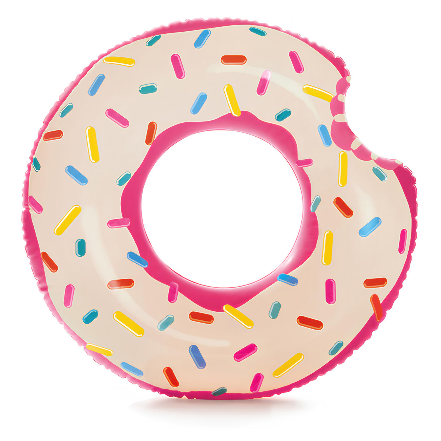 Круг для плавания надувной детский Пончик Интекс Intex для бассейна, моря, для девочек и мальчиков, подростков, от 9 лет, 107 см