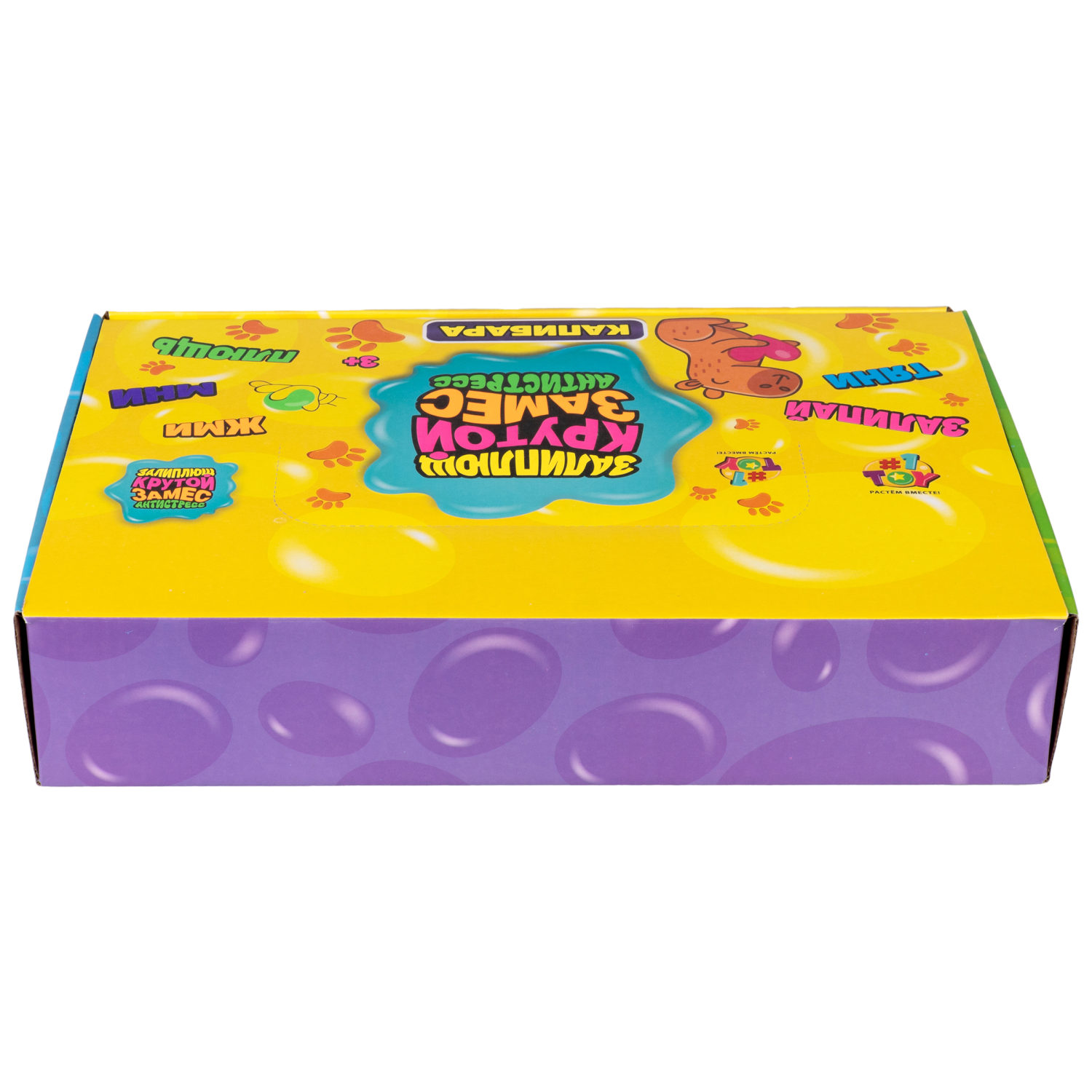 Игрушка-антистресс 1TOY Крутой замес Залиплющ, Капибара, 6 см