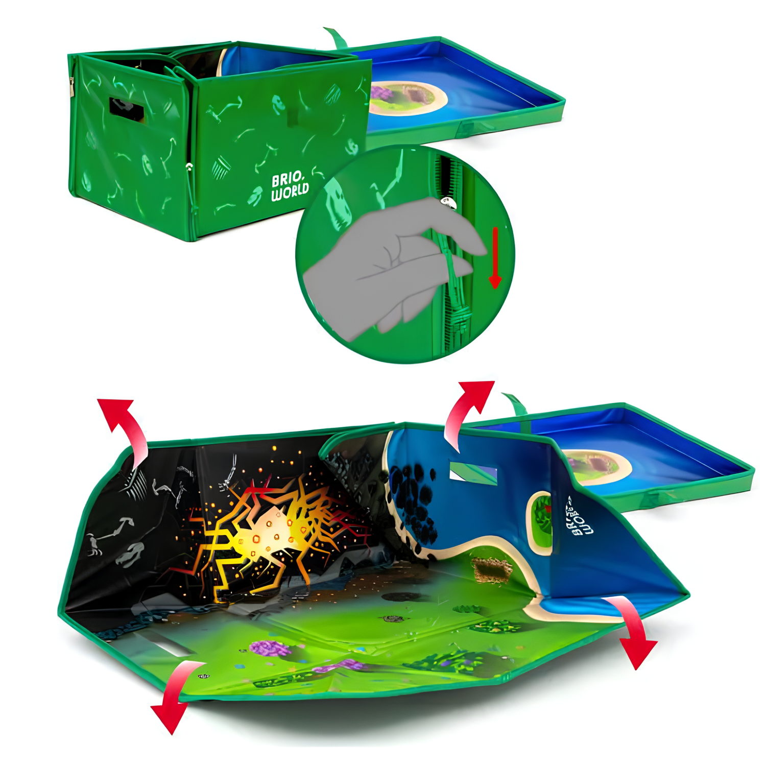 Деревянная железная дорога BRIO Делюкс "Дино", 12 элементов