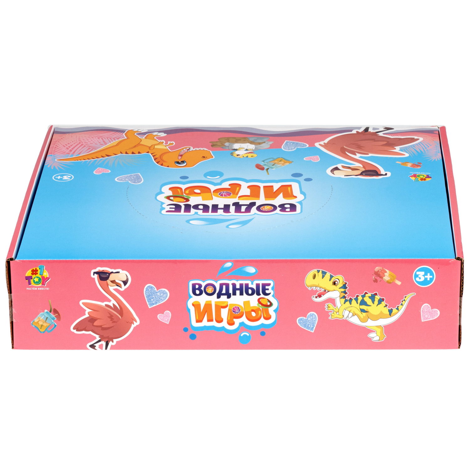 Водный тетрис 1TOY Игра с водой Насади колечки Динозавры, 15,5х7х2 см, 3 вида