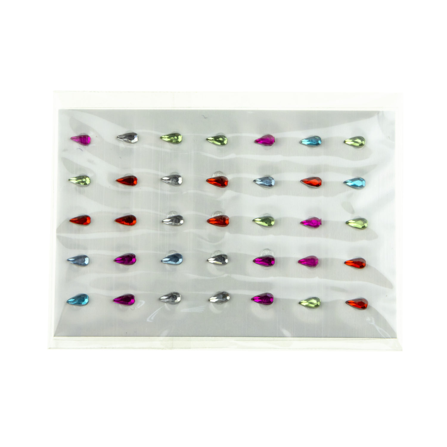 Набор для маникюра детский LUKKY Нэйл-Дизайн #3 Капелька: лак для ногтей на водной основе ярко-розовый и стразы-наклейки