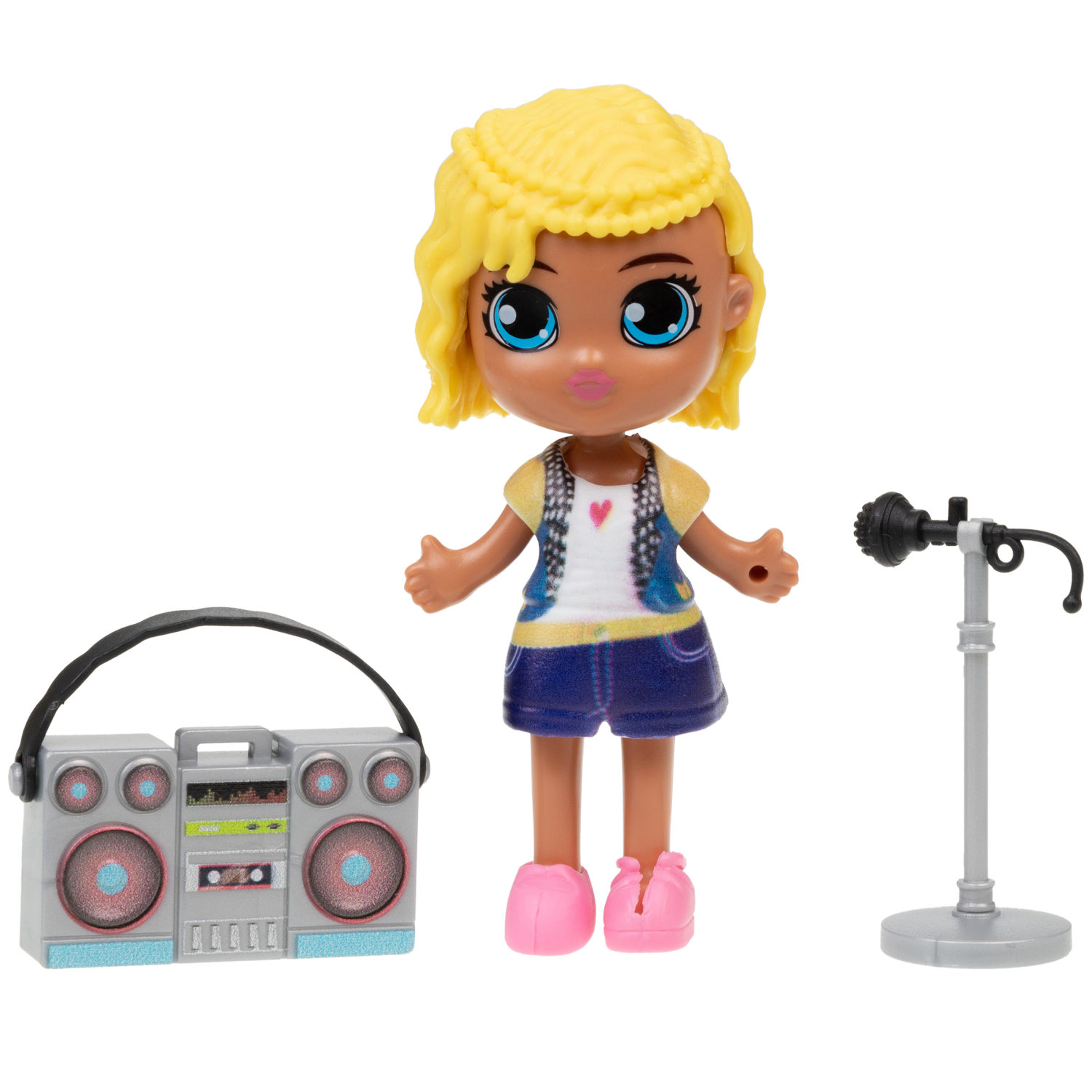 Кукла для девочки и аксессуары 1TOY LUCKY BOX Party girl, детская, маленькая, с музыкальными инструментами