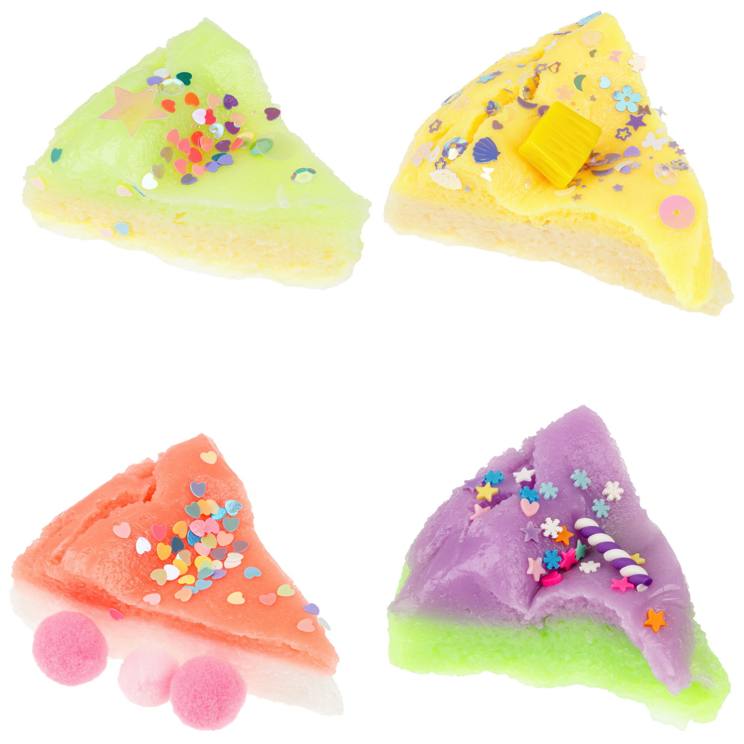 Игрушка-антистресс 1TOY Крутой замес «Няшка-вкусняшка», «Чизкейк с посыпкой», с колокольчиком, в ассортименте