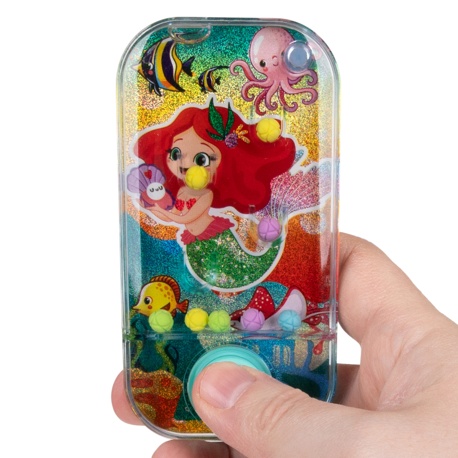 1TOY Игра с водой забрось мячики русалочки, 3 вида в асс. 11,5*6*2см, 24 шт в дисплей боксе