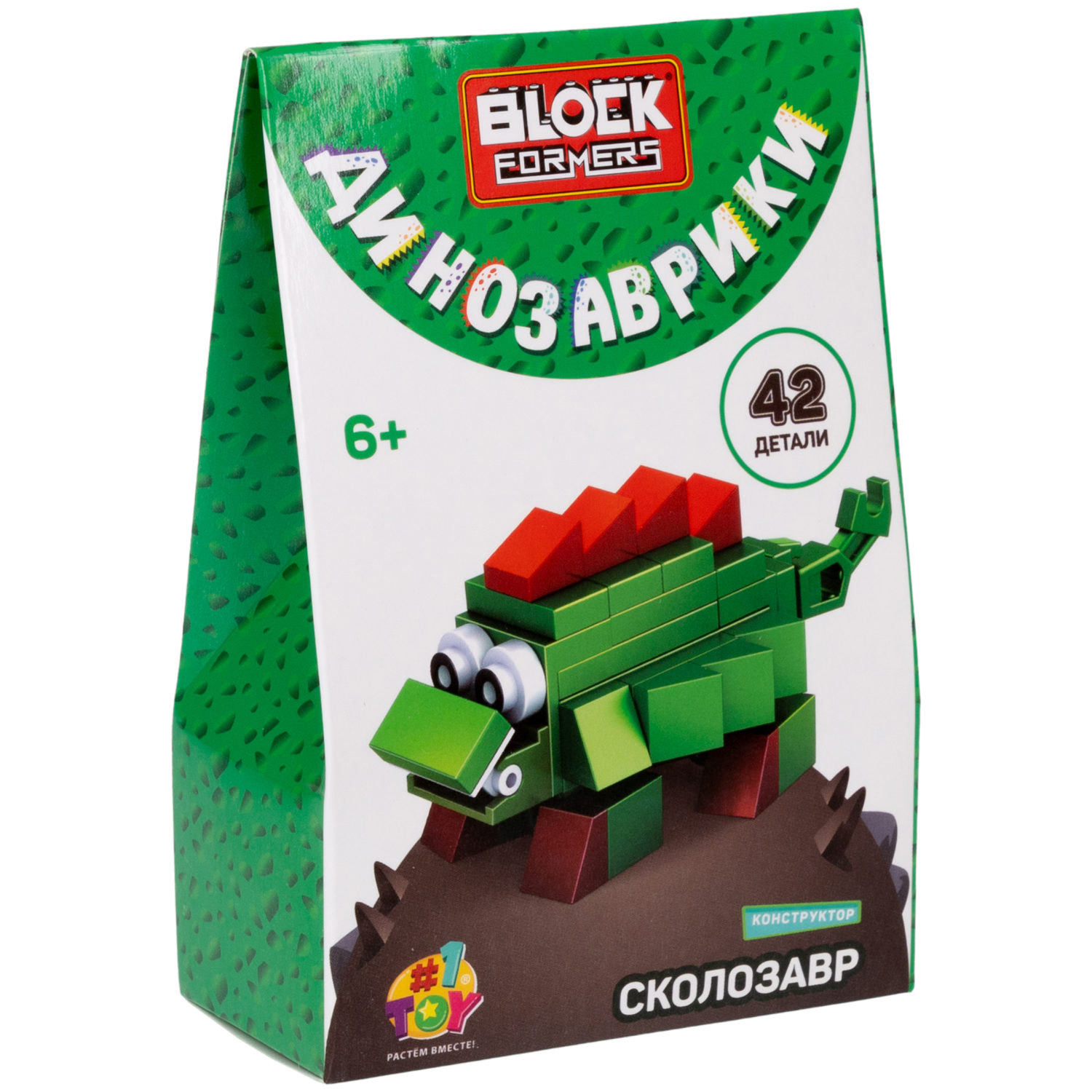 1TOY конструктор Blockformers "Динозаврики", 6 видов в ассортименте