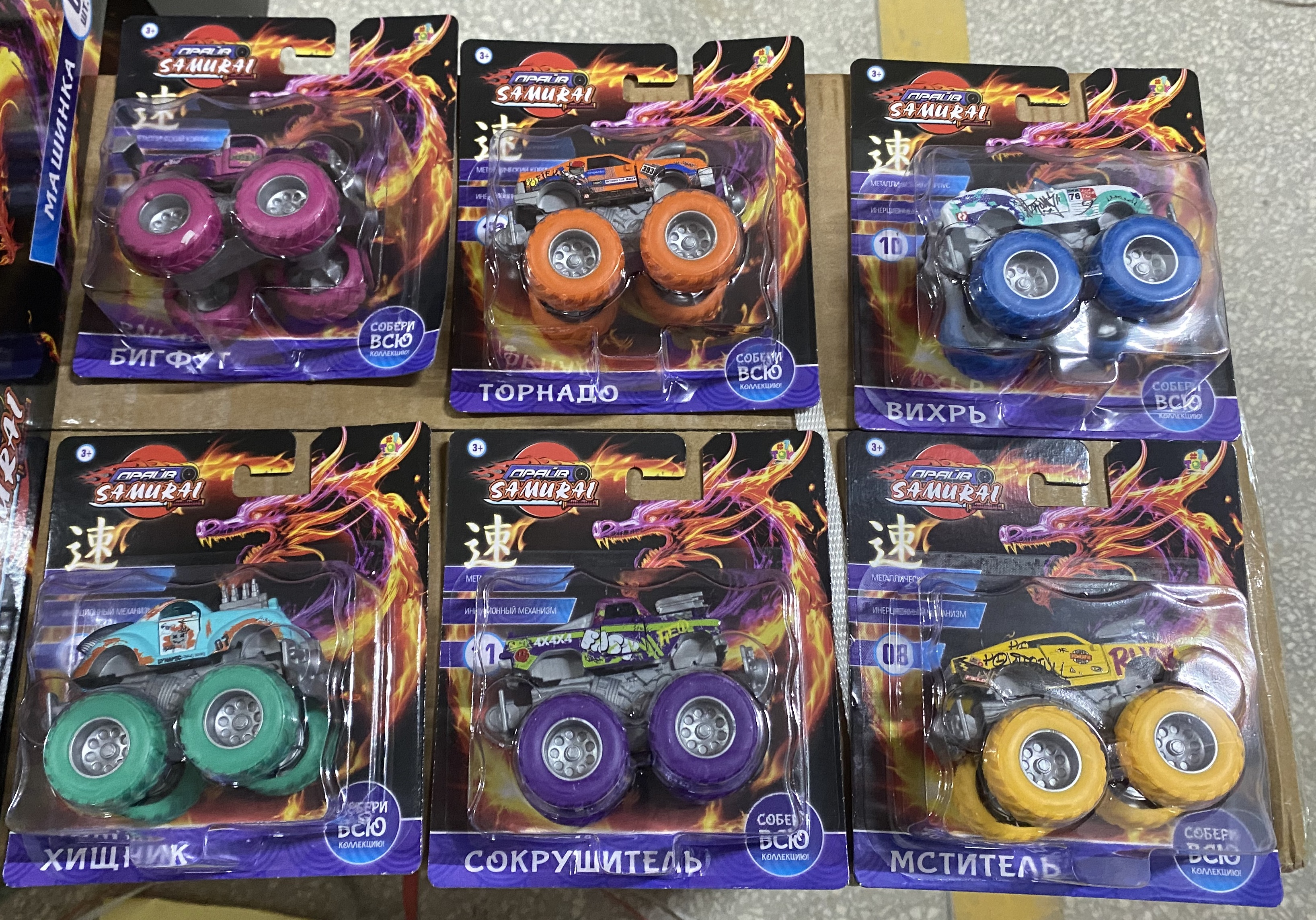 1toy Драйв монстр-трак Классика инерц., 8,5 см, блистер, в асс