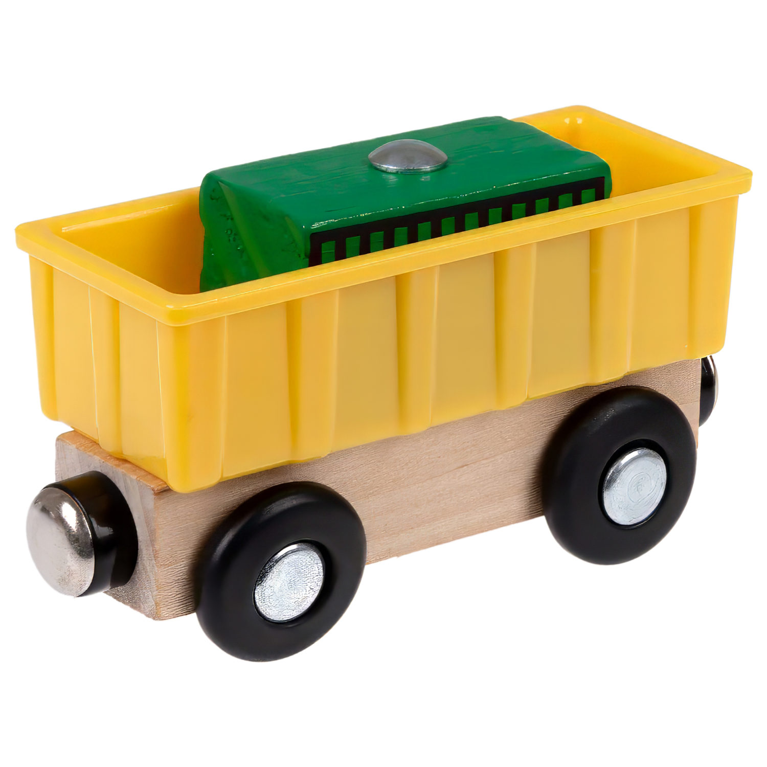 Набор «Технопарк» 1TOY Goodok, 2 машинки и 1 вагон с магнитами и грузом