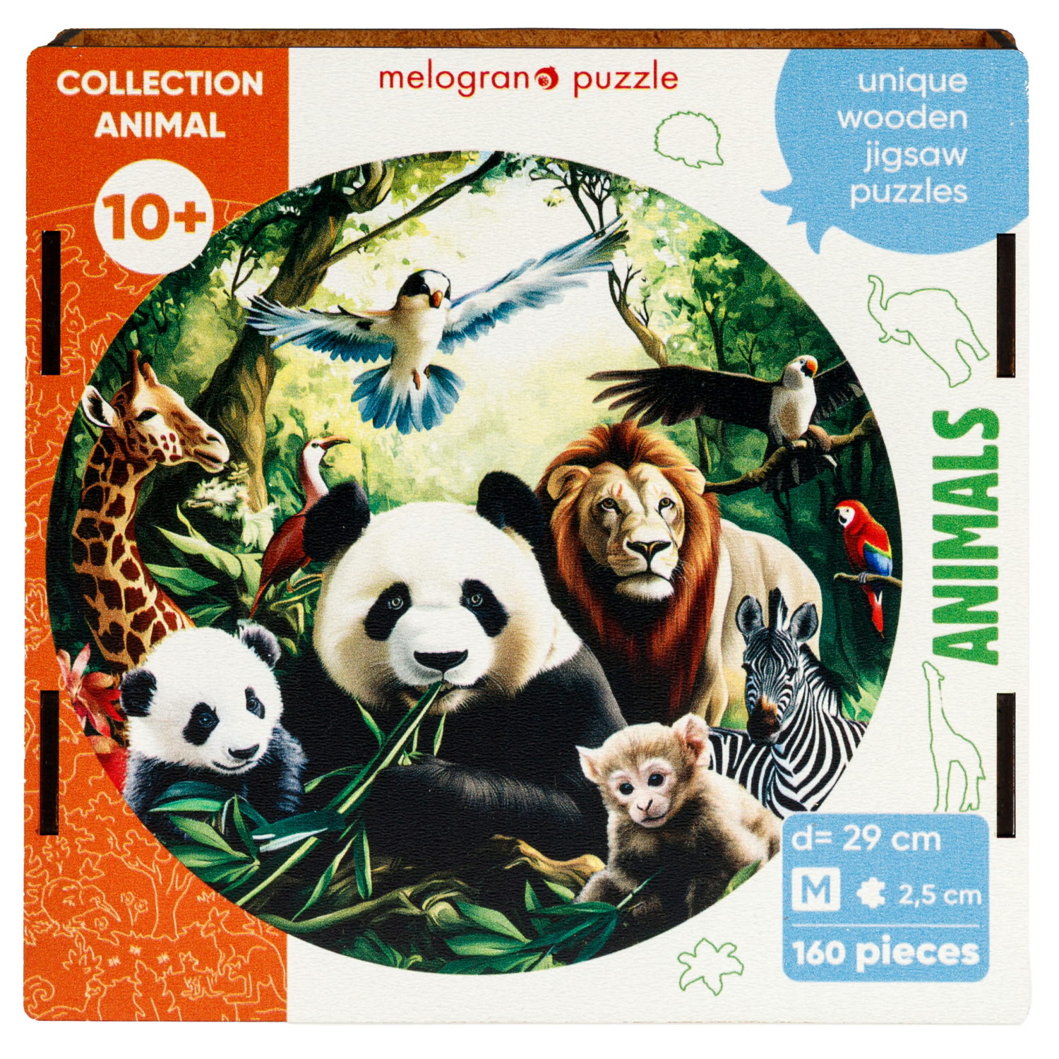 Пазлы Collection Animals Животные, 160 деталей