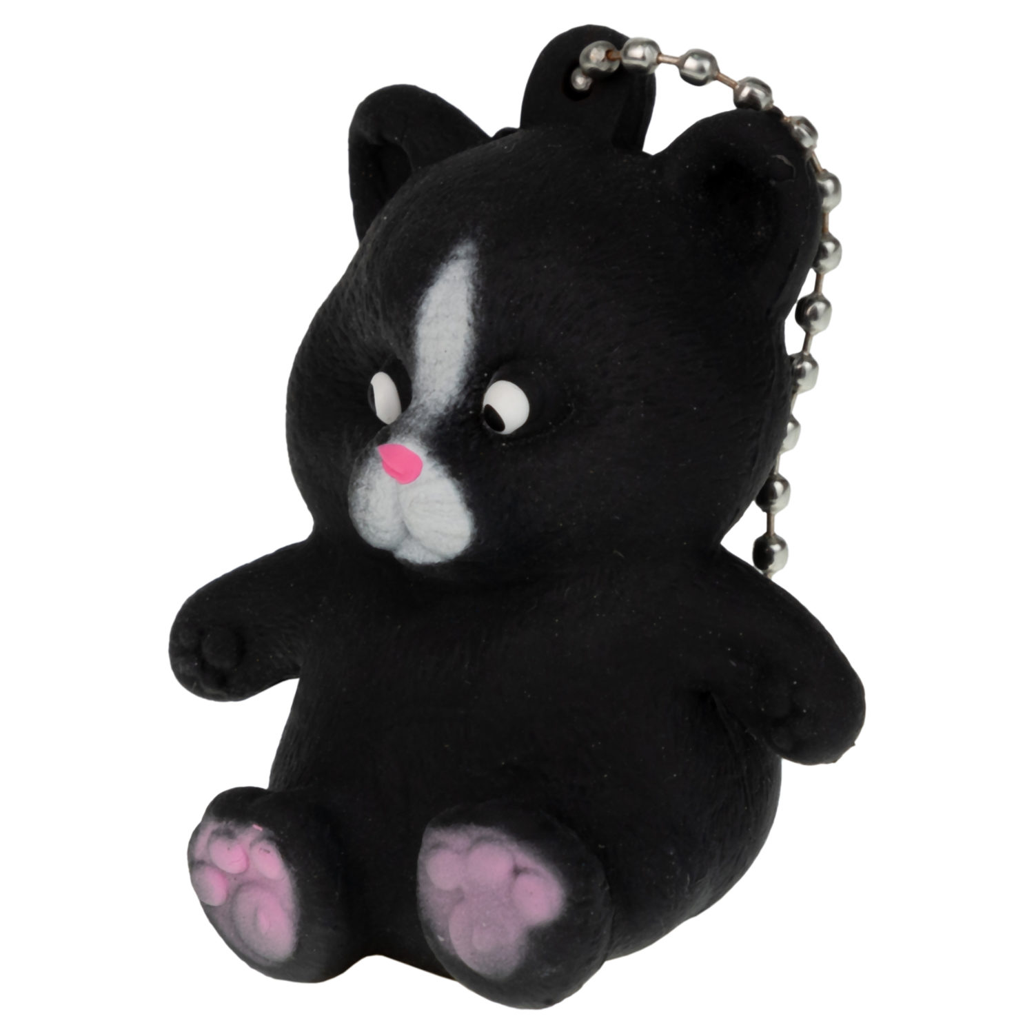 Игрушка антистресс для рук 1TOY Маскарад для зверят котёнок - мумия, мягкая, резиновая, сквиш, жмякалка, мялка, брелок детский, для взрослого