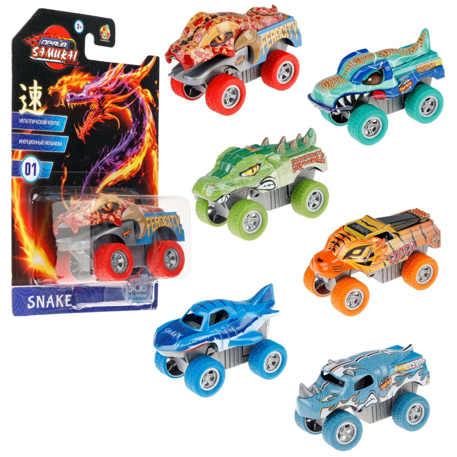 Машинка 1TOY Драйв инерционный внедорожник, в ассортименте