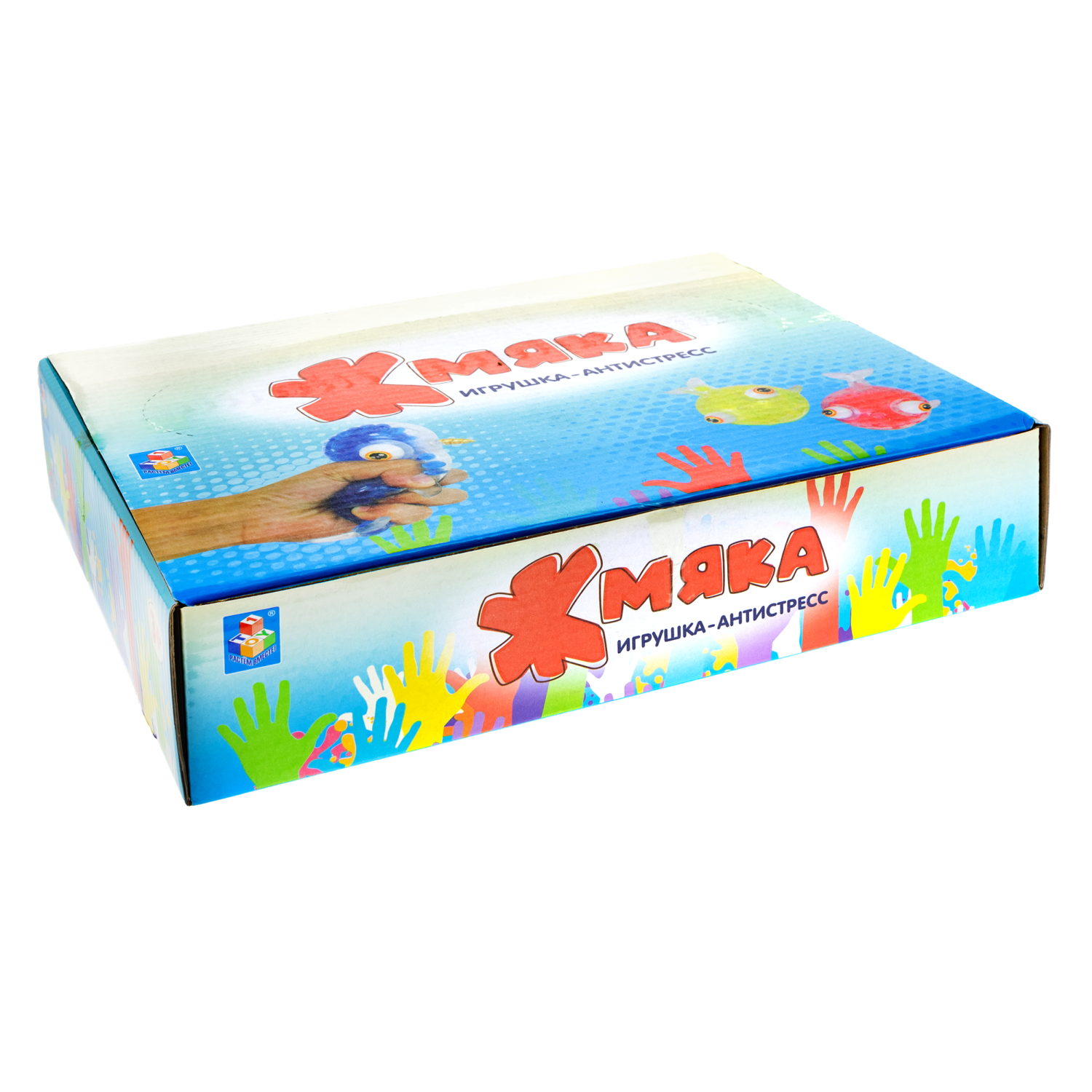 1toy Жмяка нарвал с шариками 11х6 см, 3 вида, 12 шт. в д/б