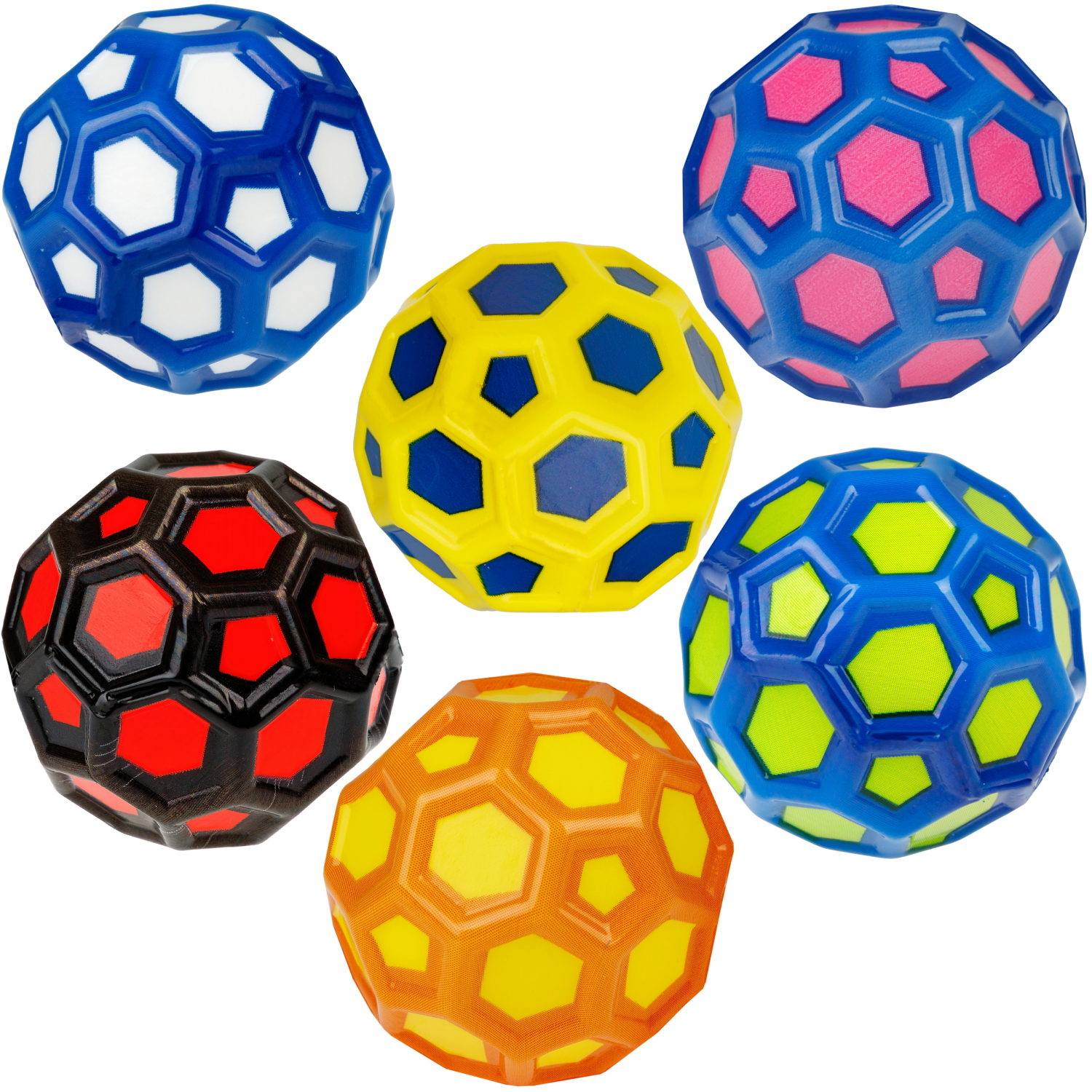 Мяч 1TOY Крутой замес Moon Ball пятиугольник, 5 см, 6 цветов в ассортименте