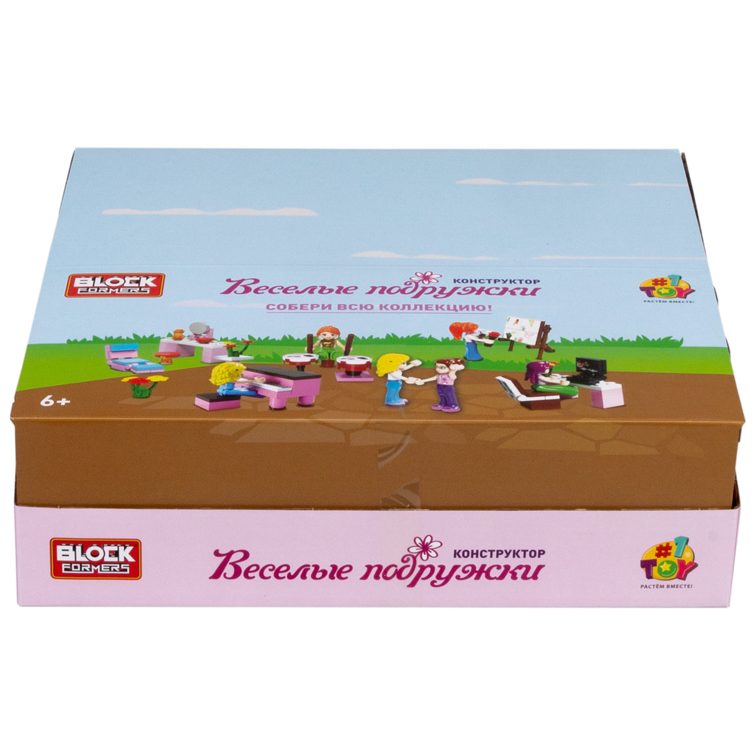 Конструктор 1TOY Blockformers "Веселые подружки", 6 видов