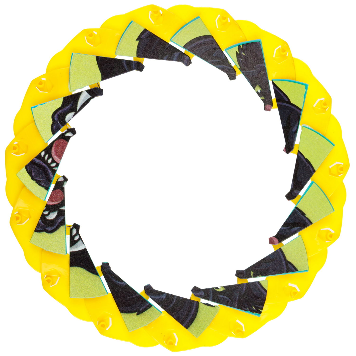 Фрисби складной 1TOY 12/25 см, с принтом, пантера