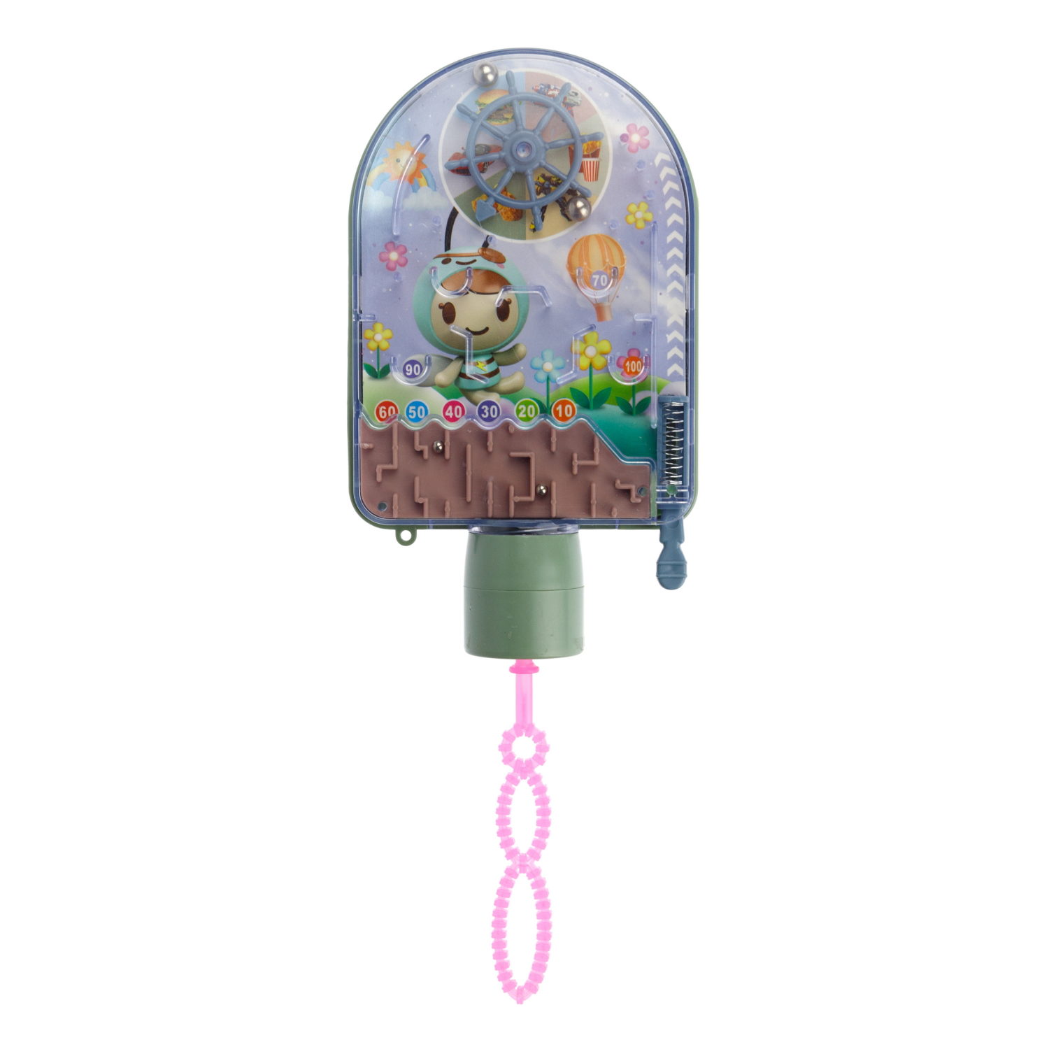 Мыльные пузыри 1TOY Мы-шарики! колба с игрушкой пинбол 40 мл